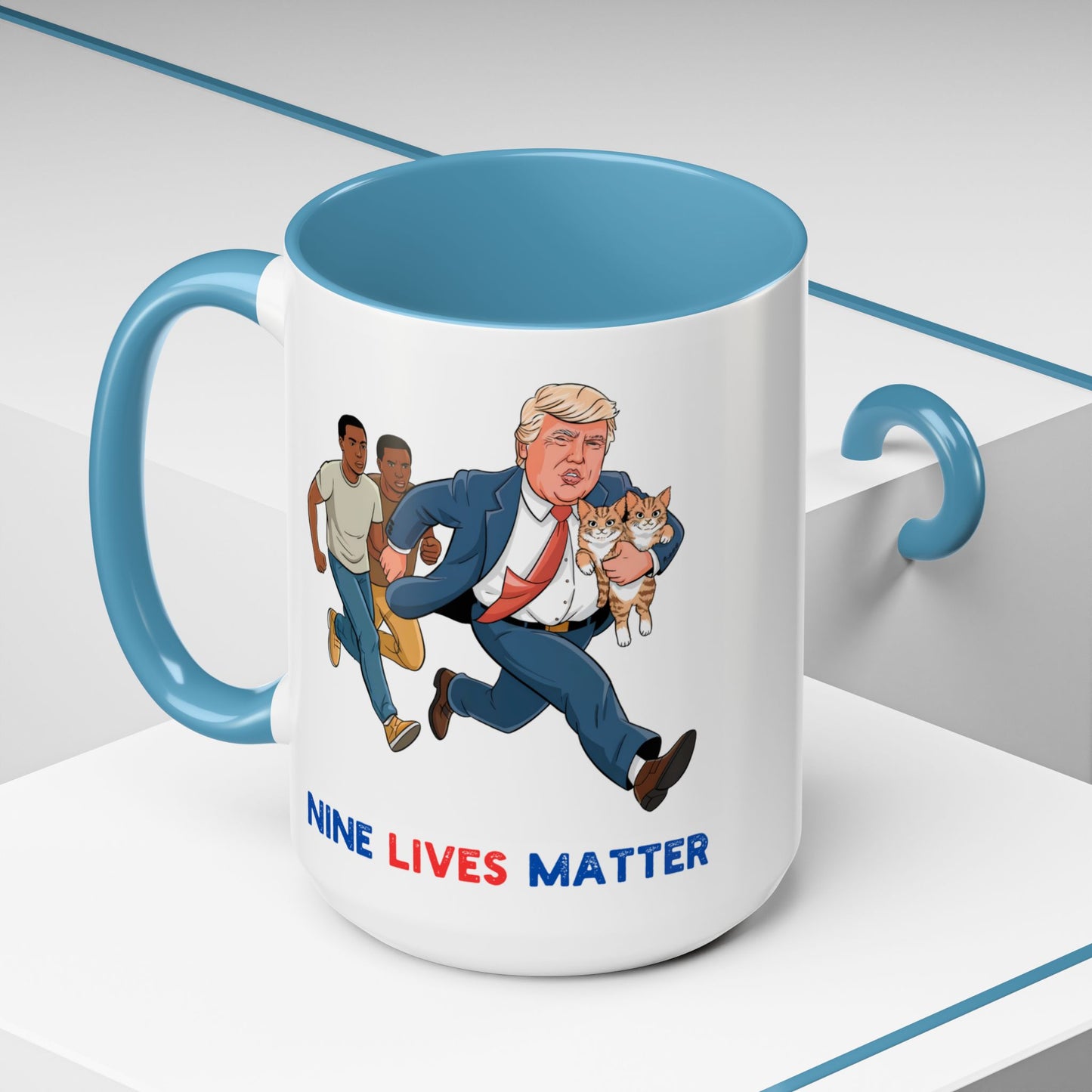 Donald Trump Funny Coffee Tea Cup - Cat Lover Coffee Tea Mug - Perfect Unique Gift For Pet Lovers, Political Humor, Elections 2024, american