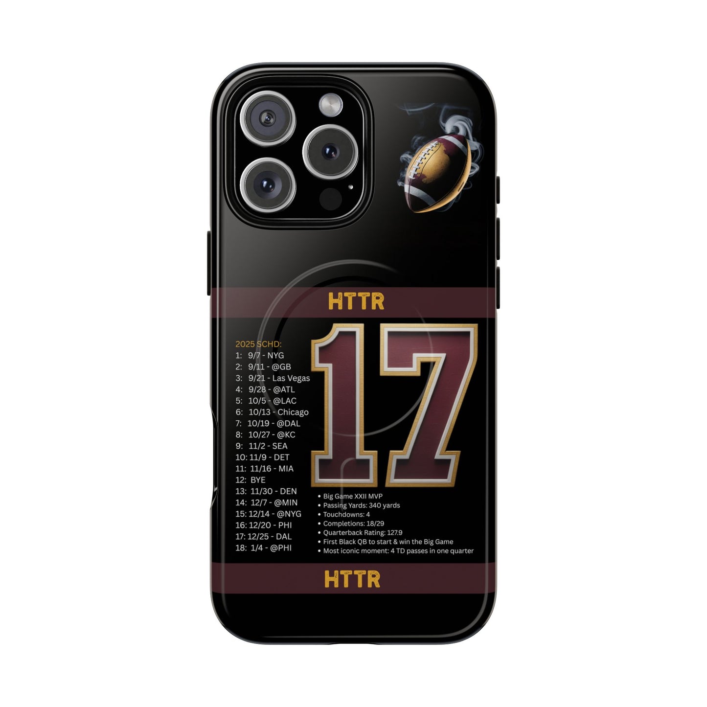 Washington Football Tough Magnetic Phone Case for Apple iPhone, MagSafe