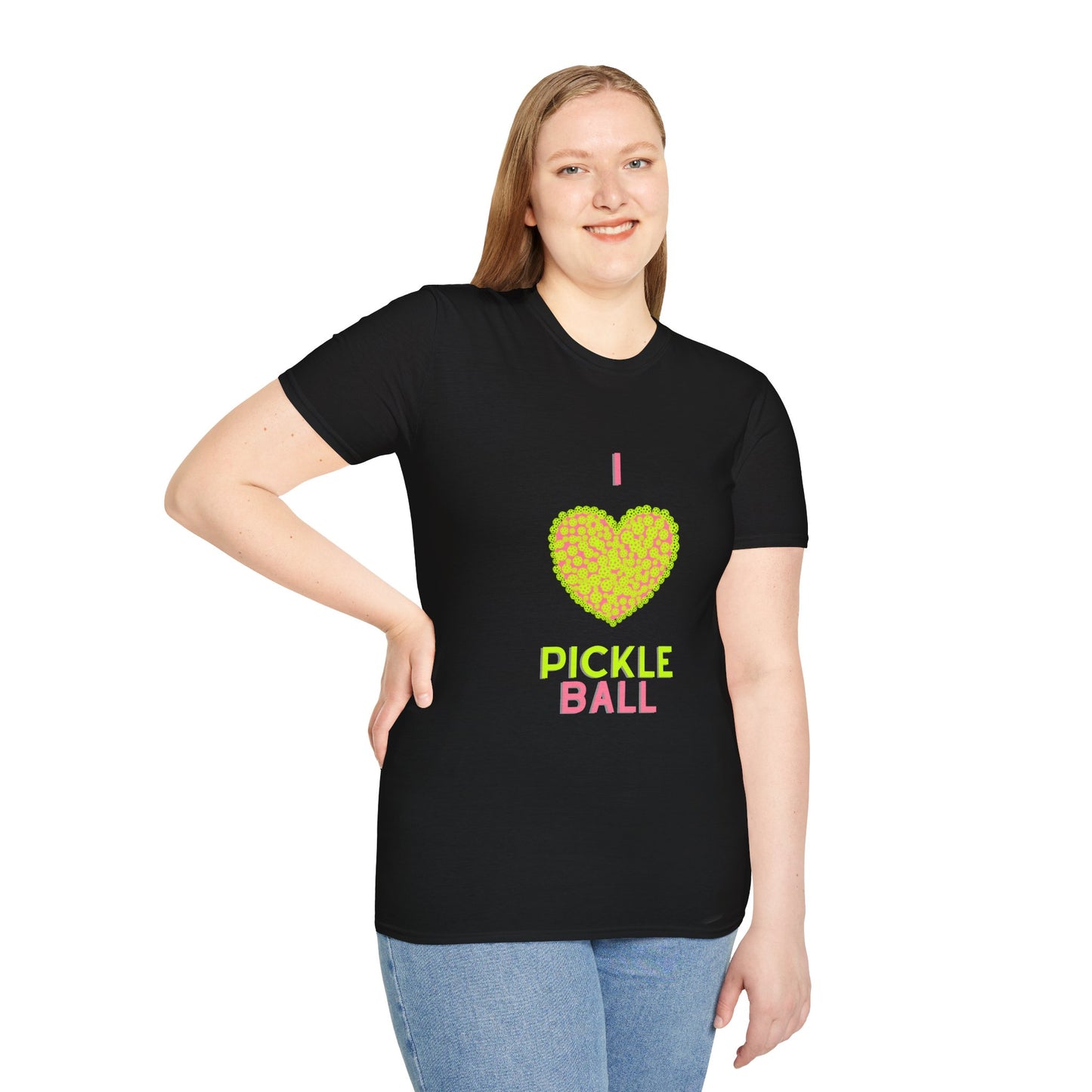 I Love Pickleball T-shirt - Perfect Gift for Players, Fans, Boyfriends, Girlfriends, Wife, Husbands, Friends, Coworkers, Boss, Guys, girls