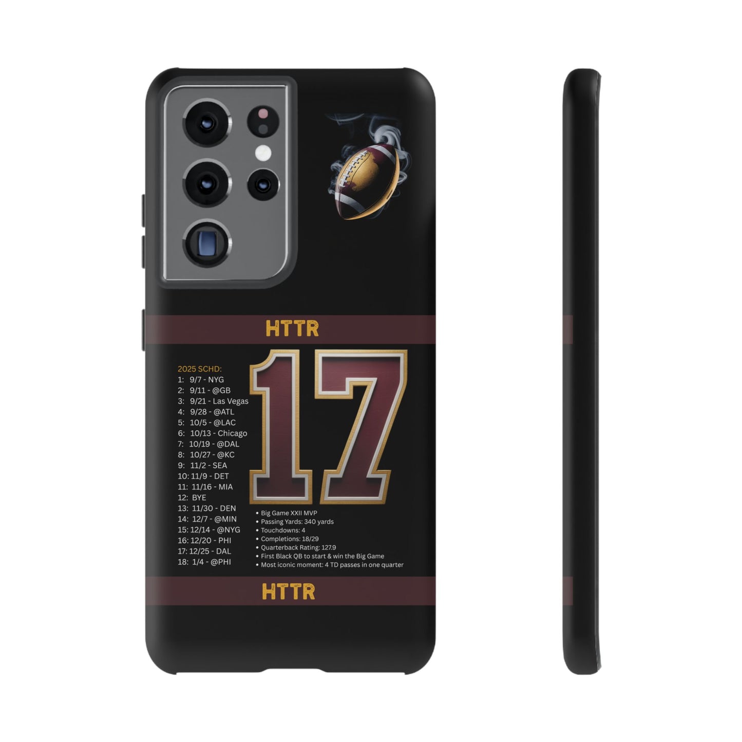 Washington Football Tough Cell Phone Case Cover for Apple iPhone Samsung Galaxy, Google Pixel, Sports Lover Gift, Team Spirit Accessory, Unique Phone Cover, Game Day Case Design, Retro Legends DC Sports HTTR Fan Merchandise