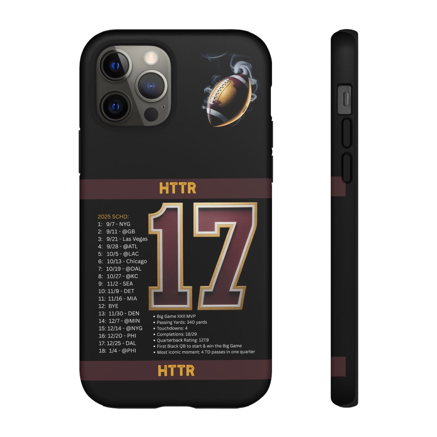 Washington Football Tough Cell Phone Case Cover for Apple iPhone Samsung Galaxy, Google Pixel, Sports Lover Gift, Team Spirit Accessory, Unique Phone Cover, Game Day Case Design, Retro Legends DC Sports HTTR Fan Merchandise