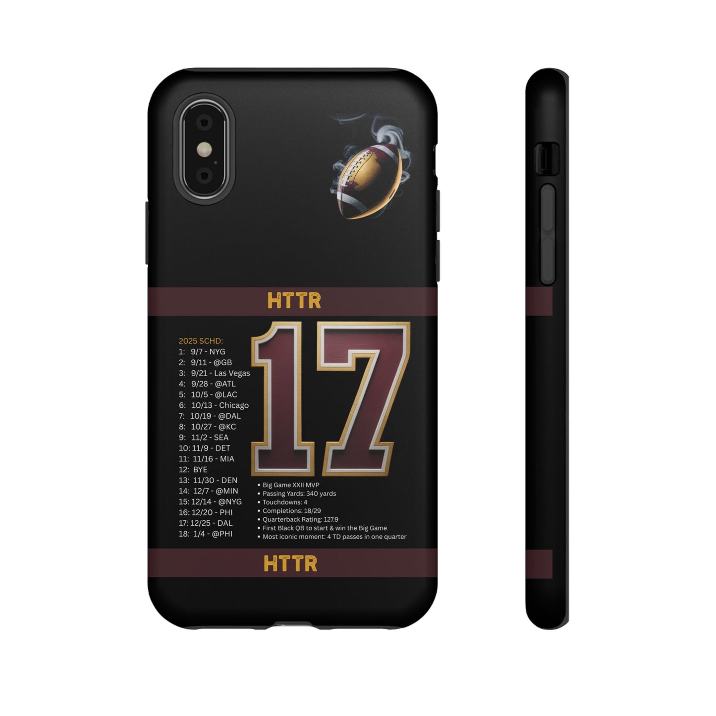 Washington Football Tough Cell Phone Case Cover for Apple iPhone Samsung Galaxy, Google Pixel, Sports Lover Gift, Team Spirit Accessory, Unique Phone Cover, Game Day Case Design, Retro Legends DC Sports HTTR Fan Merchandise
