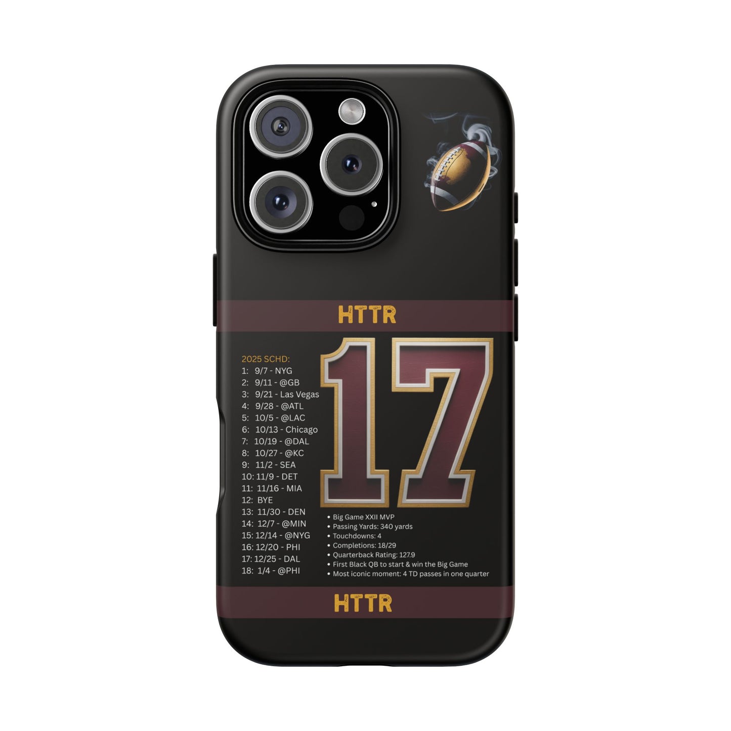 Washington Football Tough Cell Phone Case Cover for Apple iPhone Samsung Galaxy, Google Pixel, Sports Lover Gift, Team Spirit Accessory, Unique Phone Cover, Game Day Case Design, Retro Legends DC Sports HTTR Fan Merchandise