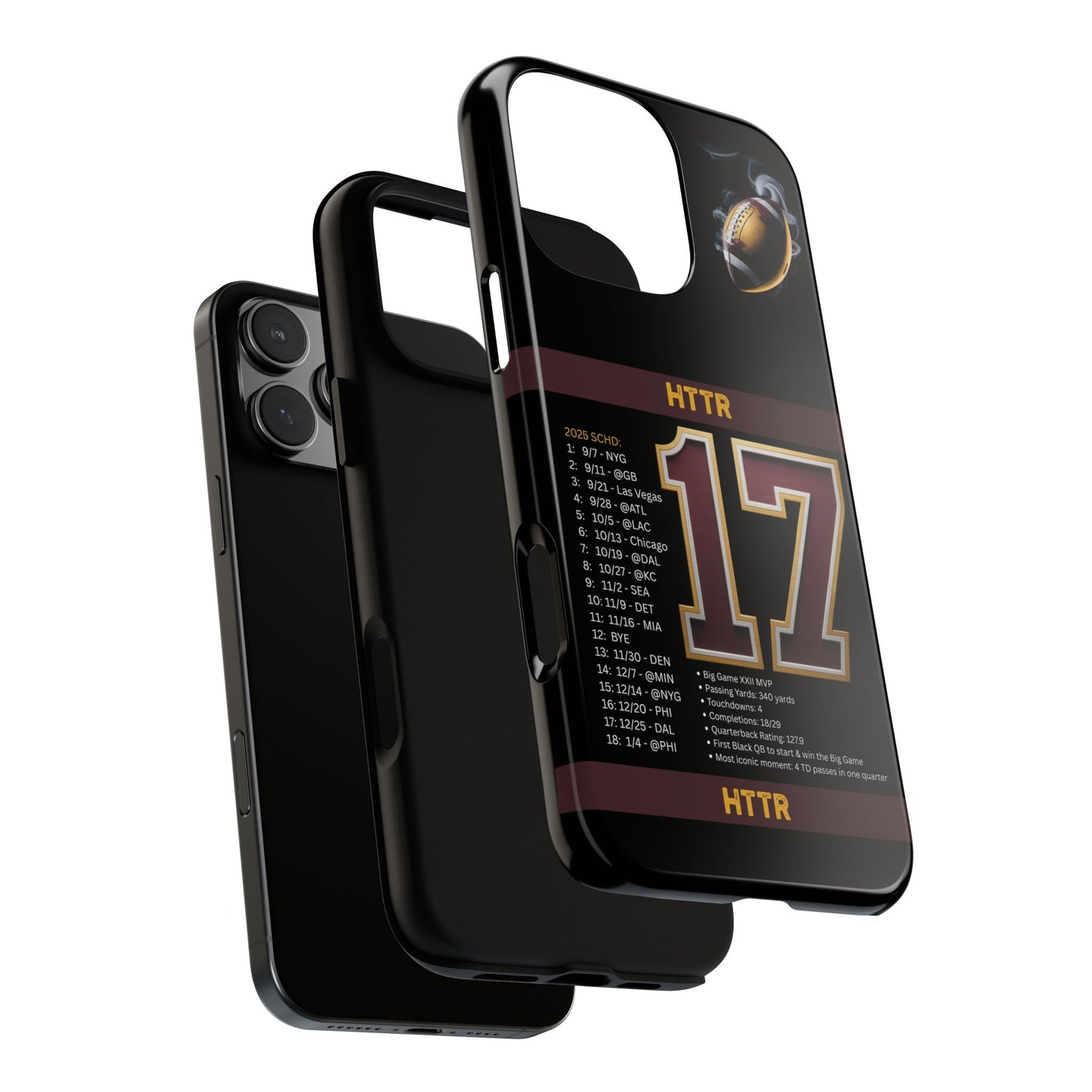 Washington Football Tough Cell Phone Case Cover for Apple iPhone Samsung Galaxy, Google Pixel, Sports Lover Gift, Team Spirit Accessory, Unique Phone Cover, Game Day Case Design, Retro Legends DC Sports HTTR Fan Merchandise