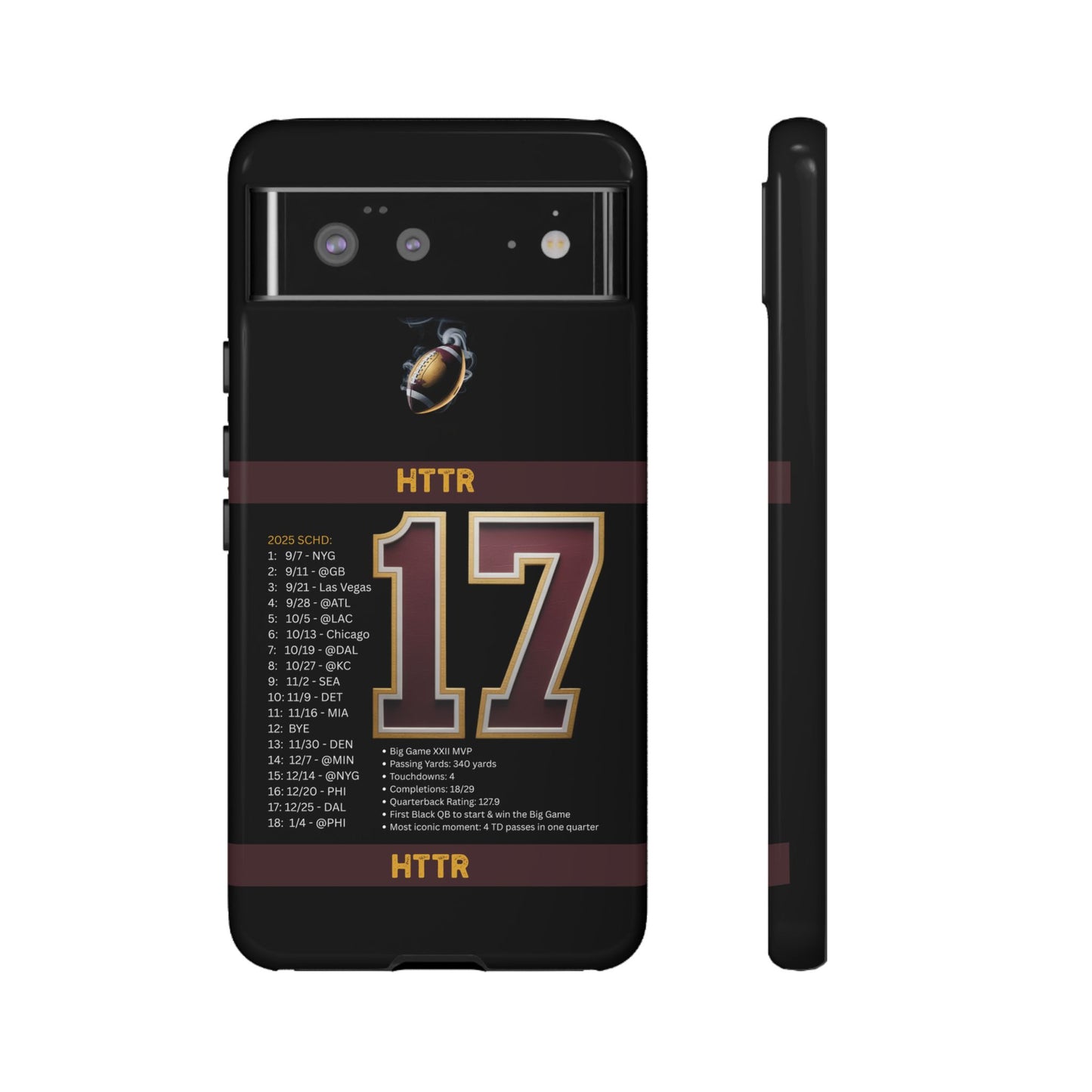 Washington Football Tough Cell Phone Case Cover for Apple iPhone Samsung Galaxy, Google Pixel, Sports Lover Gift, Team Spirit Accessory, Unique Phone Cover, Game Day Case Design, Retro Legends DC Sports HTTR Fan Merchandise