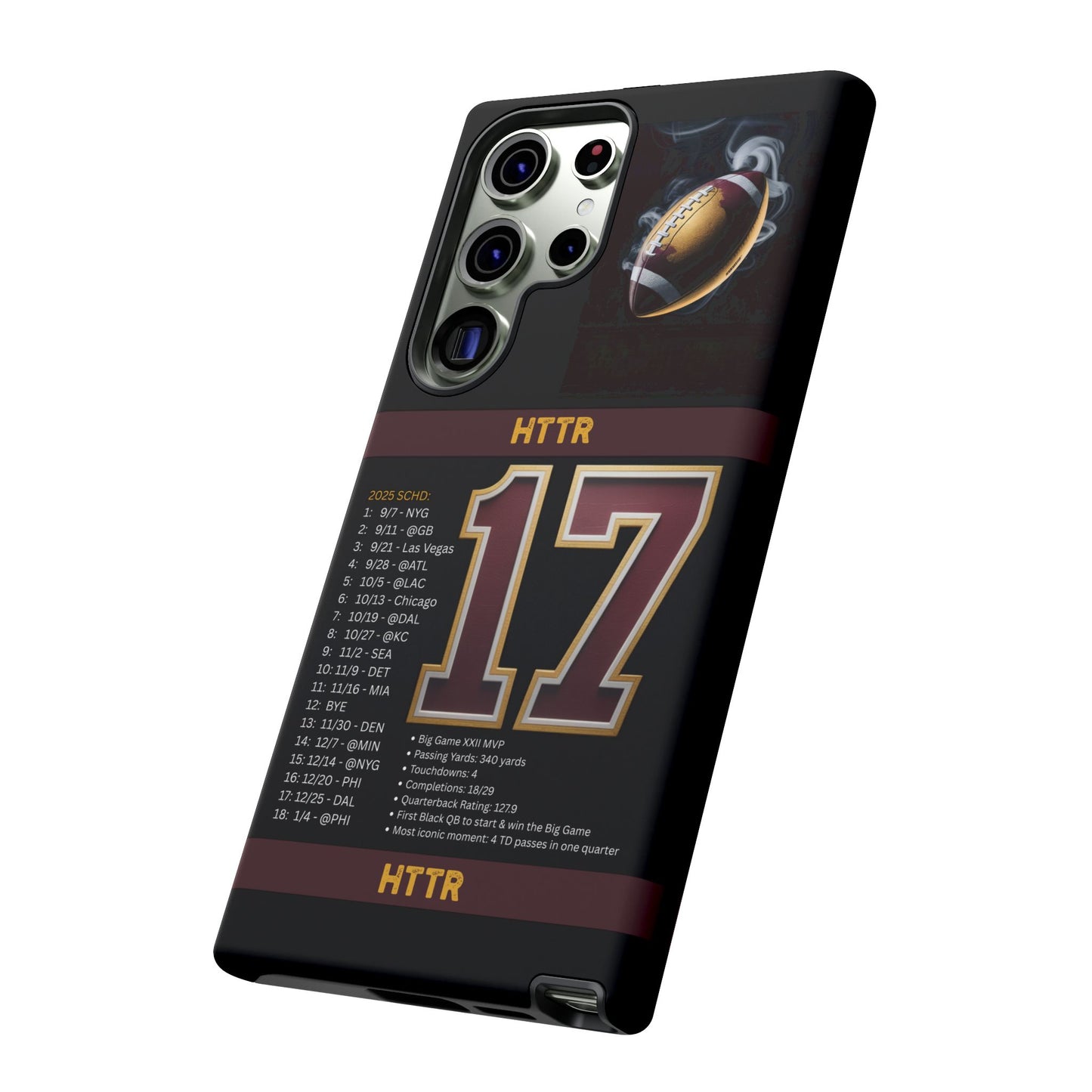 Washington Football Tough Cell Phone Case Cover for Apple iPhone Samsung Galaxy, Google Pixel, Sports Lover Gift, Team Spirit Accessory, Unique Phone Cover, Game Day Case Design, Retro Legends DC Sports HTTR Fan Merchandise