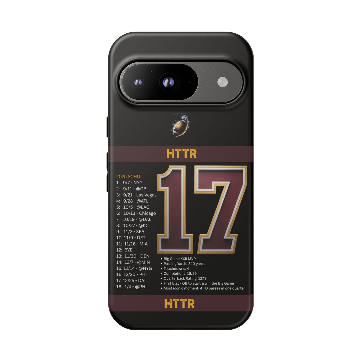 Washington Football Tough Cell Phone Case Cover for Apple iPhone Samsung Galaxy, Google Pixel, Sports Lover Gift, Team Spirit Accessory, Unique Phone Cover, Game Day Case Design, Retro Legends DC Sports HTTR Fan Merchandise