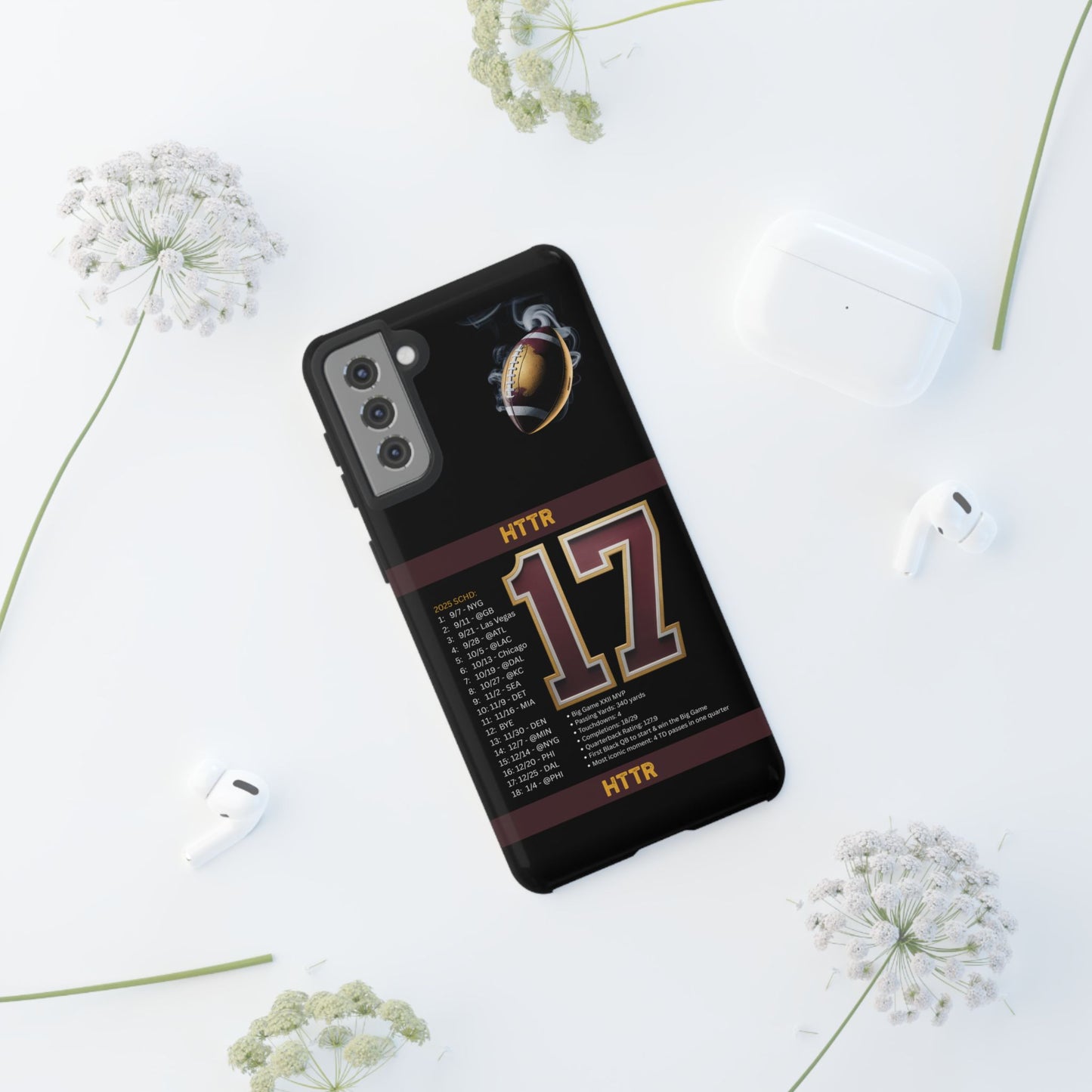 Washington Football Tough Cell Phone Case Cover for Apple iPhone Samsung Galaxy, Google Pixel, Sports Lover Gift, Team Spirit Accessory, Unique Phone Cover, Game Day Case Design, Retro Legends DC Sports HTTR Fan Merchandise
