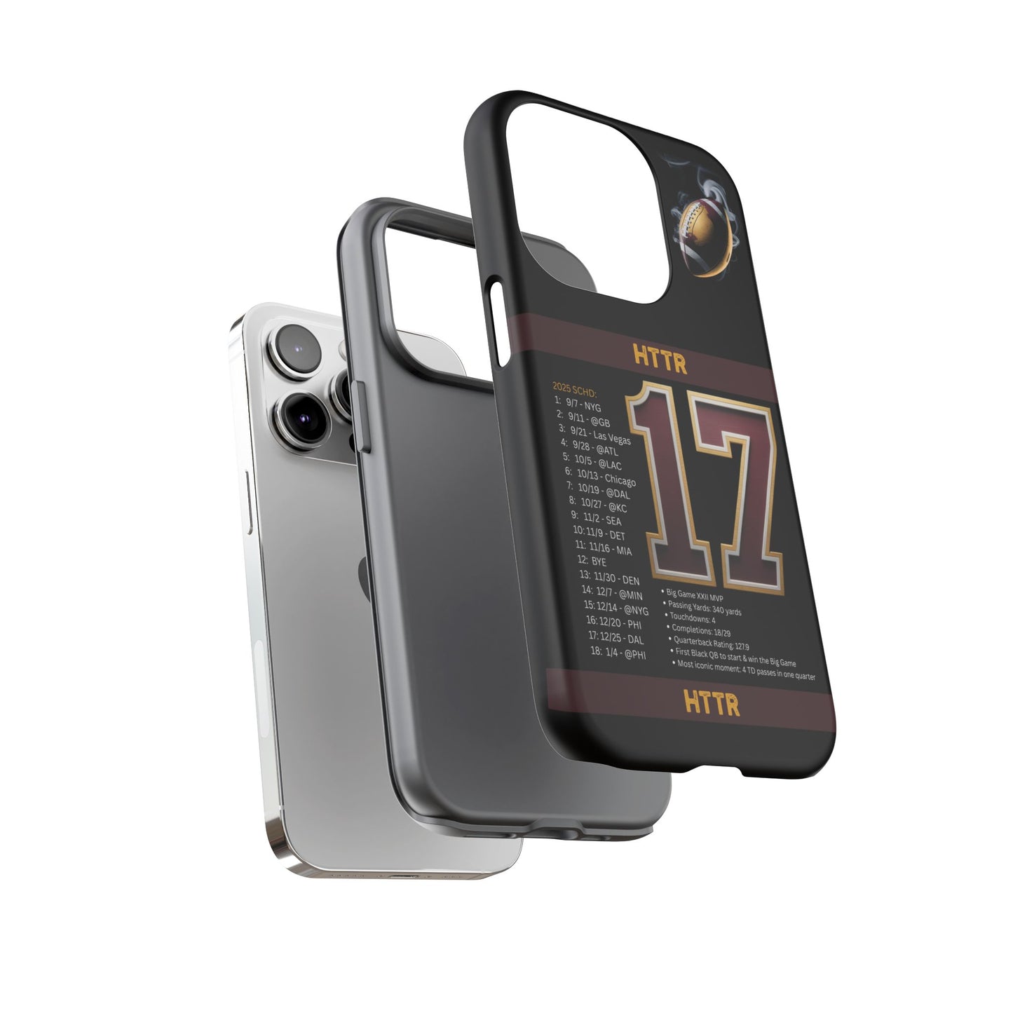 Washington Football Tough Cell Phone Case Cover for Apple iPhone Samsung Galaxy, Google Pixel, Sports Lover Gift, Team Spirit Accessory, Unique Phone Cover, Game Day Case Design, Retro Legends DC Sports HTTR Fan Merchandise