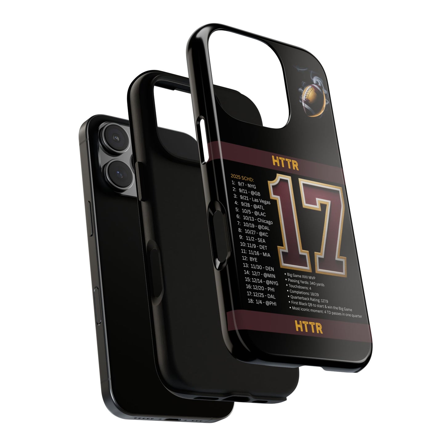 Washington Football Tough Cell Phone Case Cover for Apple iPhone Samsung Galaxy, Google Pixel, Sports Lover Gift, Team Spirit Accessory, Unique Phone Cover, Game Day Case Design, Retro Legends DC Sports HTTR Fan Merchandise