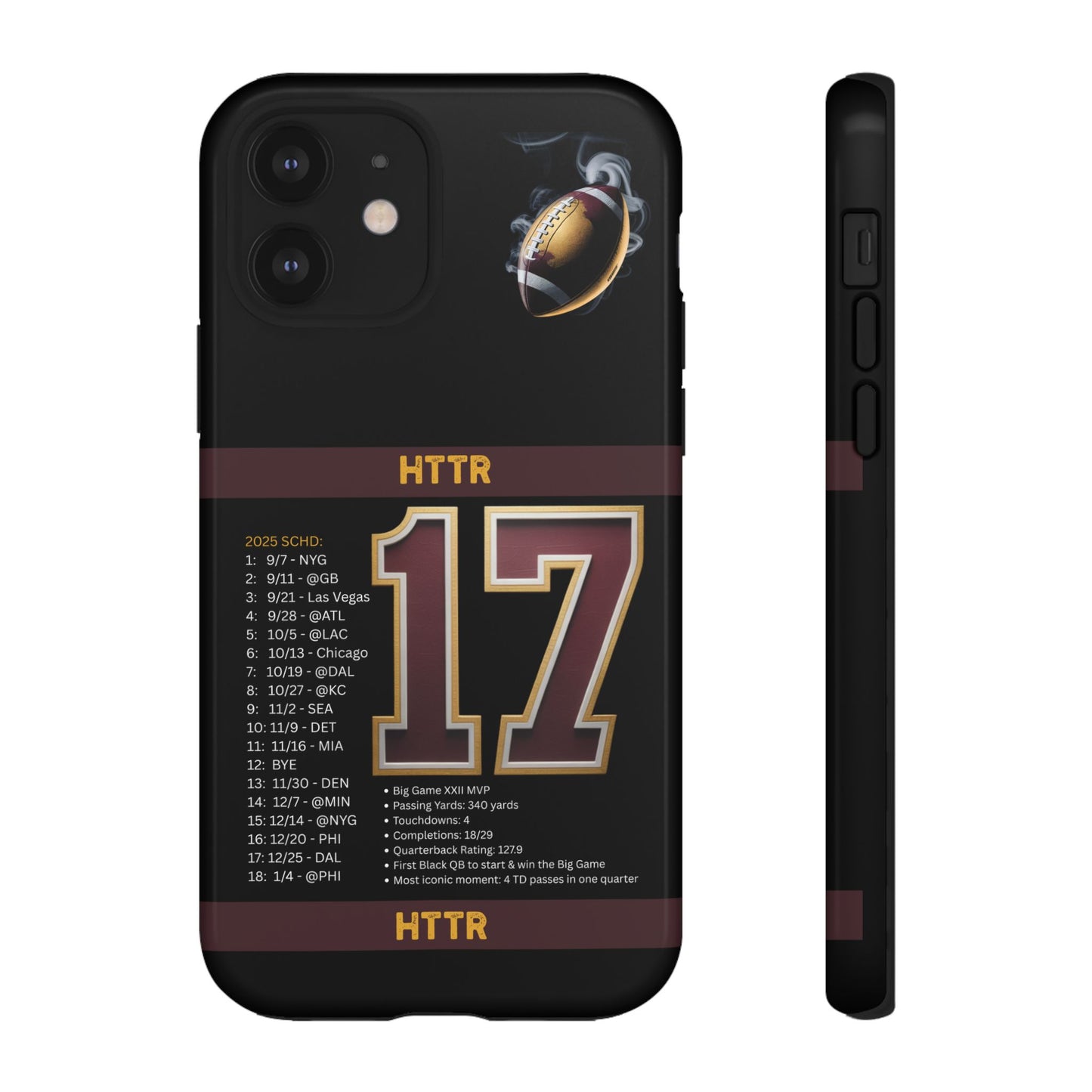 Washington Football Tough Cell Phone Case Cover for Apple iPhone Samsung Galaxy, Google Pixel, Sports Lover Gift, Team Spirit Accessory, Unique Phone Cover, Game Day Case Design, Retro Legends DC Sports HTTR Fan Merchandise