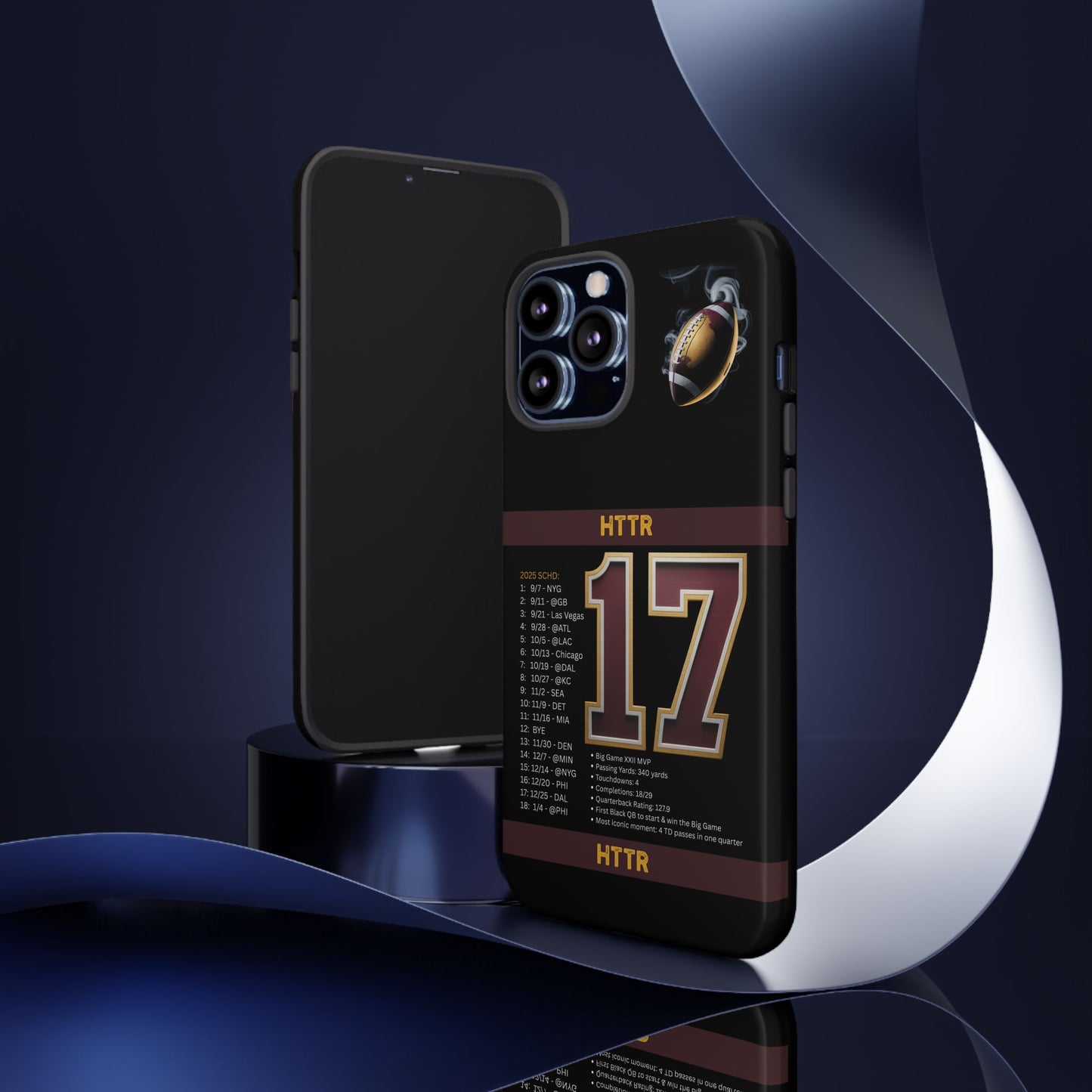 Washington Football Tough Cell Phone Case Cover for Apple iPhone Samsung Galaxy, Google Pixel, Sports Lover Gift, Team Spirit Accessory, Unique Phone Cover, Game Day Case Design, Retro Legends DC Sports HTTR Fan Merchandise