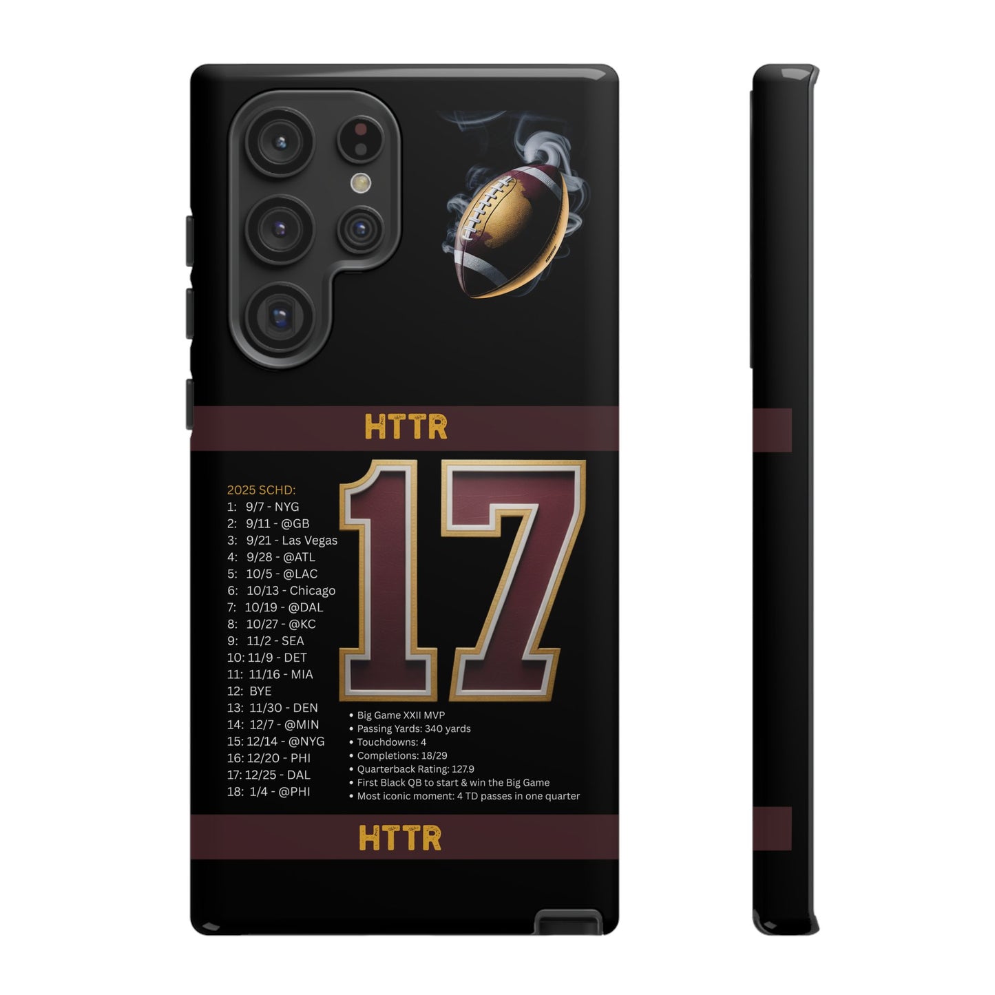 Washington Football Tough Cell Phone Case Cover for Apple iPhone Samsung Galaxy, Google Pixel, Sports Lover Gift, Team Spirit Accessory, Unique Phone Cover, Game Day Case Design, Retro Legends DC Sports HTTR Fan Merchandise