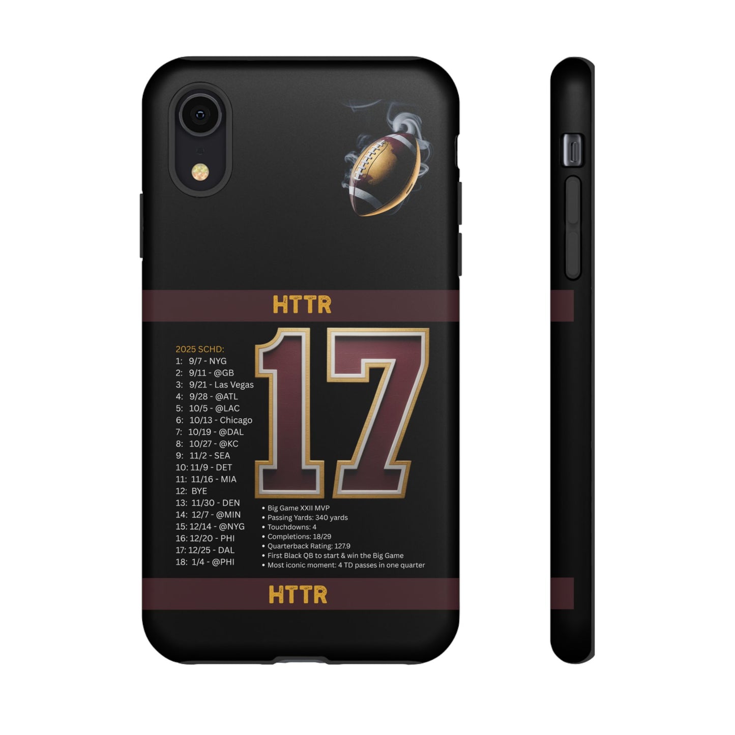 Washington Football Tough Cell Phone Case Cover for Apple iPhone Samsung Galaxy, Google Pixel, Sports Lover Gift, Team Spirit Accessory, Unique Phone Cover, Game Day Case Design, Retro Legends DC Sports HTTR Fan Merchandise