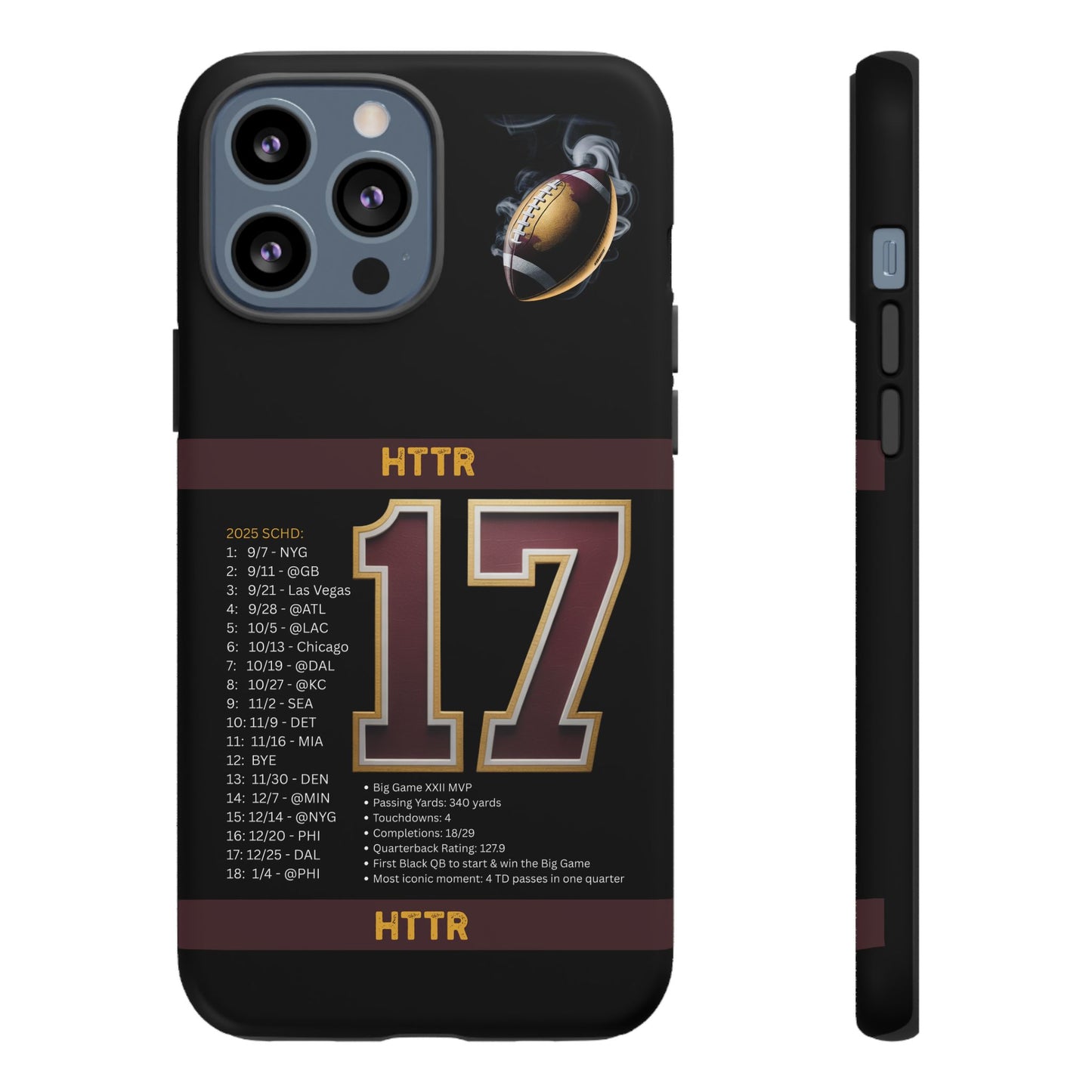 Washington Football Tough Cell Phone Case Cover for Apple iPhone Samsung Galaxy, Google Pixel, Sports Lover Gift, Team Spirit Accessory, Unique Phone Cover, Game Day Case Design, Retro Legends DC Sports HTTR Fan Merchandise