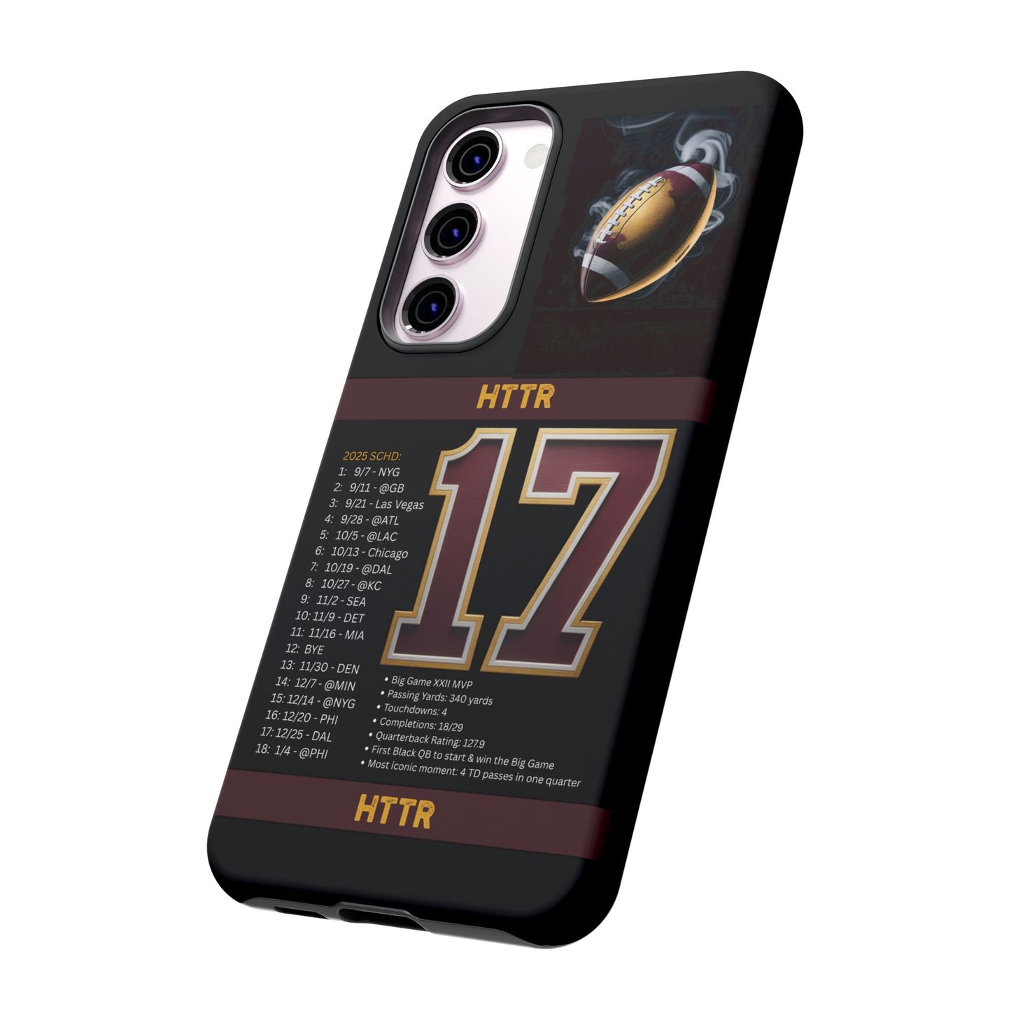 Washington Football Tough Cell Phone Case Cover for Apple iPhone Samsung Galaxy, Google Pixel, Sports Lover Gift, Team Spirit Accessory, Unique Phone Cover, Game Day Case Design, Retro Legends DC Sports HTTR Fan Merchandise