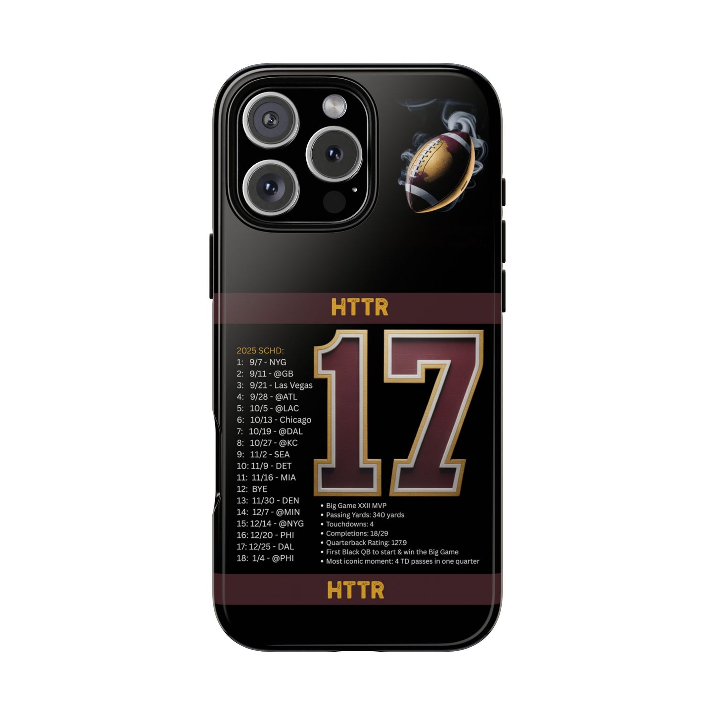 Washington Football Tough Cell Phone Case Cover for Apple iPhone Samsung Galaxy, Google Pixel, Sports Lover Gift, Team Spirit Accessory, Unique Phone Cover, Game Day Case Design, Retro Legends DC Sports HTTR Fan Merchandise