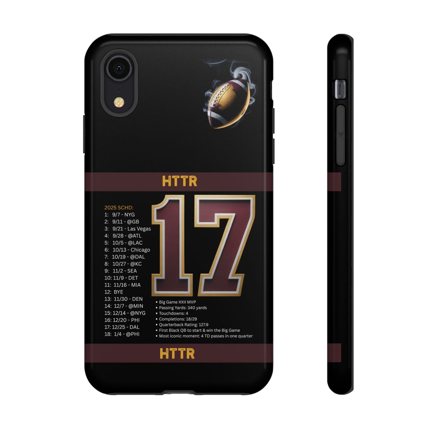 Washington Football Tough Cell Phone Case Cover for Apple iPhone Samsung Galaxy, Google Pixel, Sports Lover Gift, Team Spirit Accessory, Unique Phone Cover, Game Day Case Design, Retro Legends DC Sports HTTR Fan Merchandise