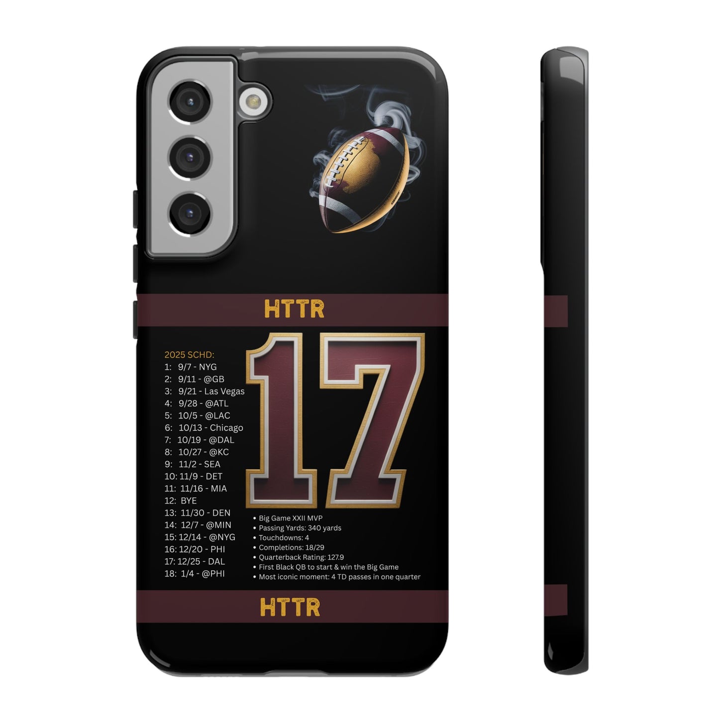 Washington Football Tough Cell Phone Case Cover for Apple iPhone Samsung Galaxy, Google Pixel, Sports Lover Gift, Team Spirit Accessory, Unique Phone Cover, Game Day Case Design, Retro Legends DC Sports HTTR Fan Merchandise