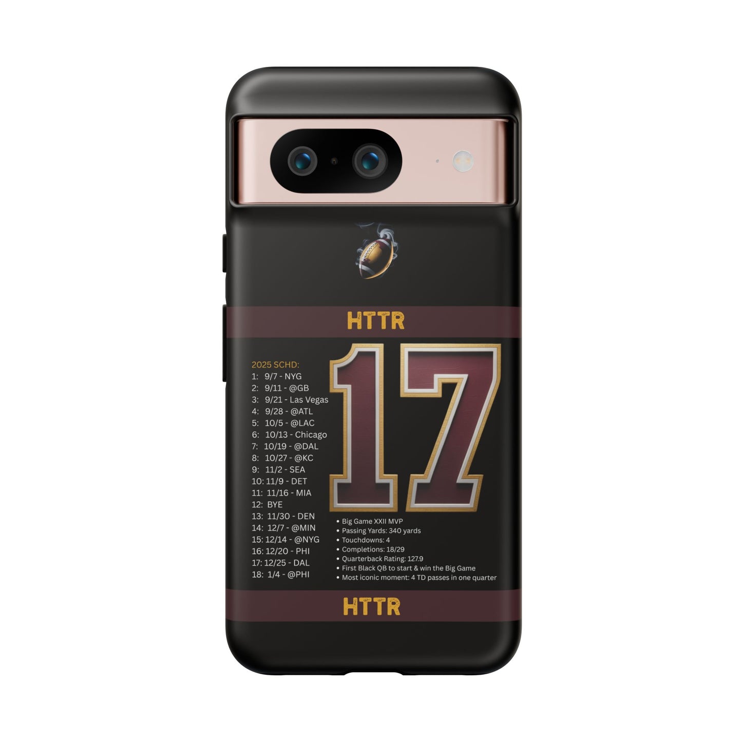 Washington Football Tough Cell Phone Case Cover for Apple iPhone Samsung Galaxy, Google Pixel, Sports Lover Gift, Team Spirit Accessory, Unique Phone Cover, Game Day Case Design, Retro Legends DC Sports HTTR Fan Merchandise
