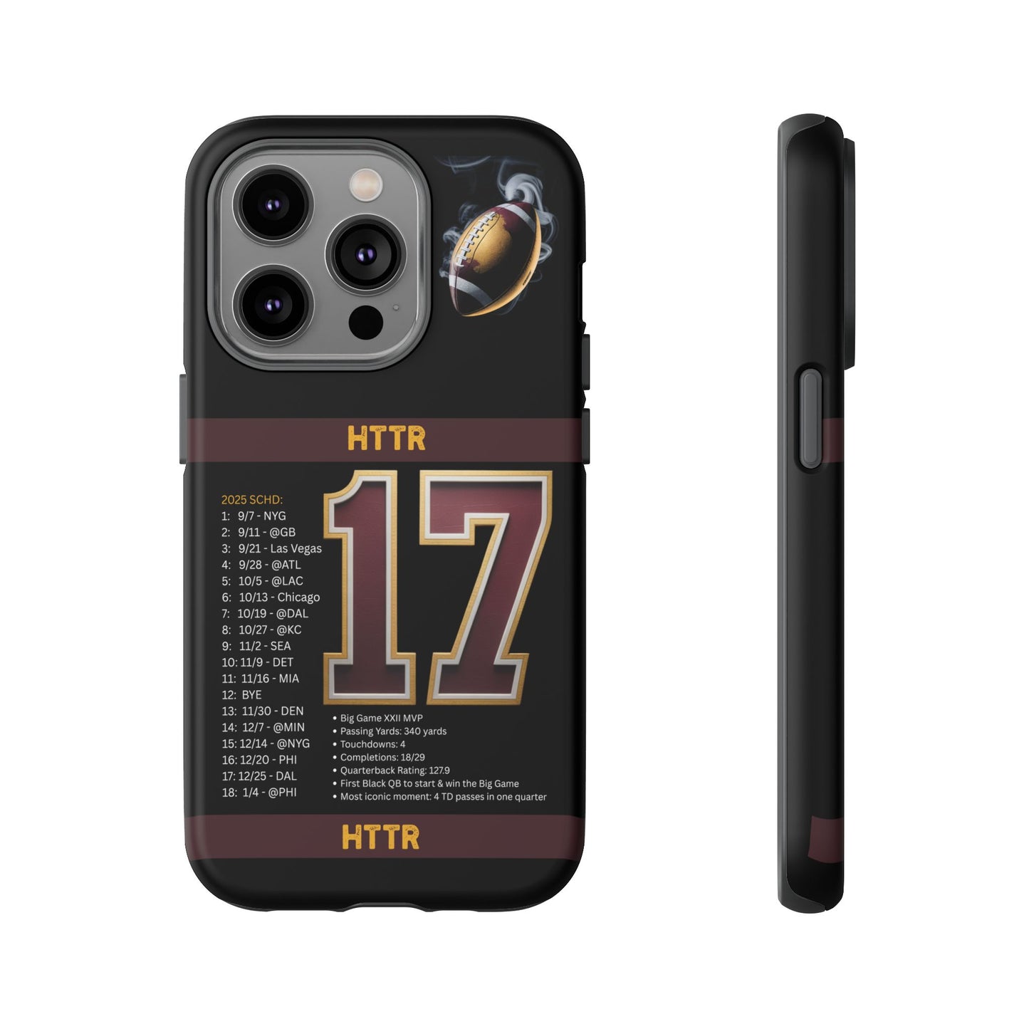 Washington Football Tough Cell Phone Case Cover for Apple iPhone Samsung Galaxy, Google Pixel, Sports Lover Gift, Team Spirit Accessory, Unique Phone Cover, Game Day Case Design, Retro Legends DC Sports HTTR Fan Merchandise