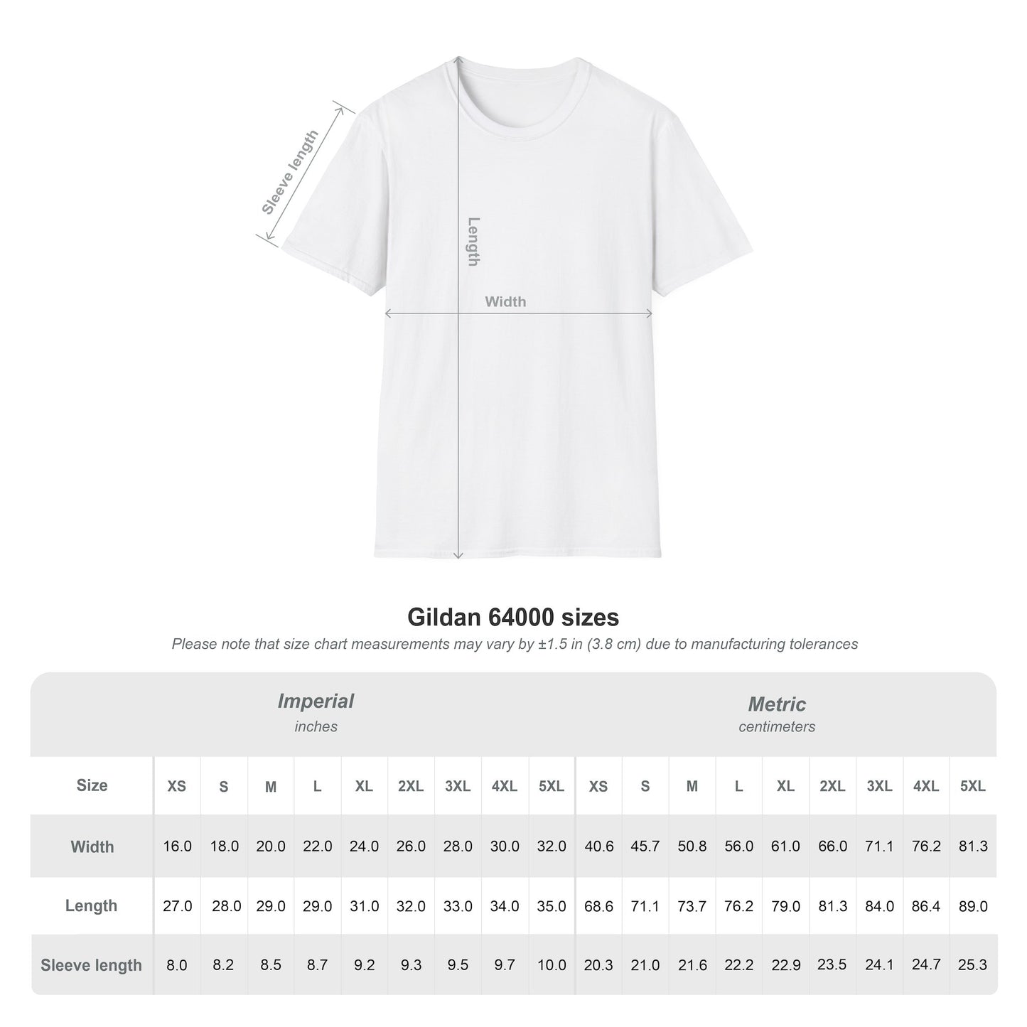 Size chart for Fuck Your Hate anti-hate script heart unisex t-shirt sizing guide small to 3XL