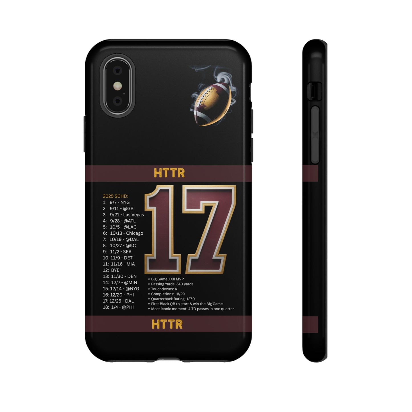 Washington Football Tough Cell Phone Case Cover for Apple iPhone Samsung Galaxy, Google Pixel, Sports Lover Gift, Team Spirit Accessory, Unique Phone Cover, Game Day Case Design, Retro Legends DC Sports HTTR Fan Merchandise