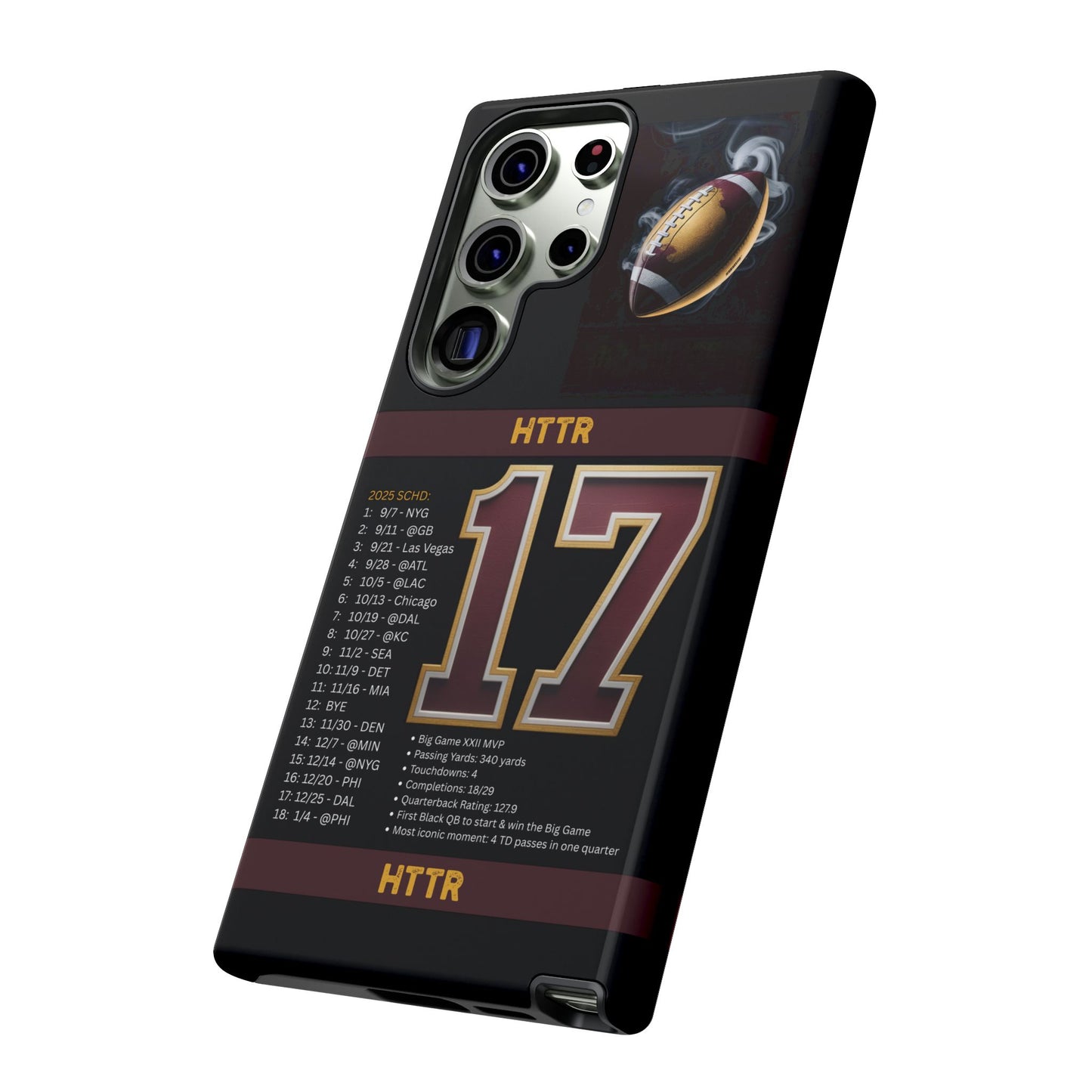 Washington Football Tough Cell Phone Case Cover for Apple iPhone Samsung Galaxy, Google Pixel, Sports Lover Gift, Team Spirit Accessory, Unique Phone Cover, Game Day Case Design, Retro Legends DC Sports HTTR Fan Merchandise