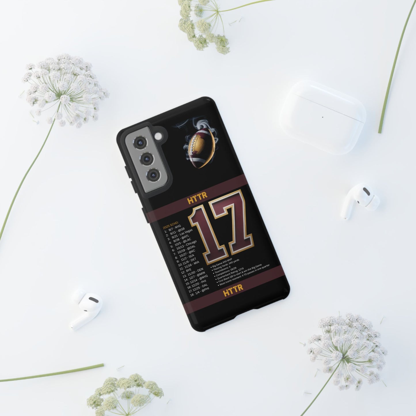 Washington Football Tough Cell Phone Case Cover for Apple iPhone Samsung Galaxy, Google Pixel, Sports Lover Gift, Team Spirit Accessory, Unique Phone Cover, Game Day Case Design, Retro Legends DC Sports HTTR Fan Merchandise