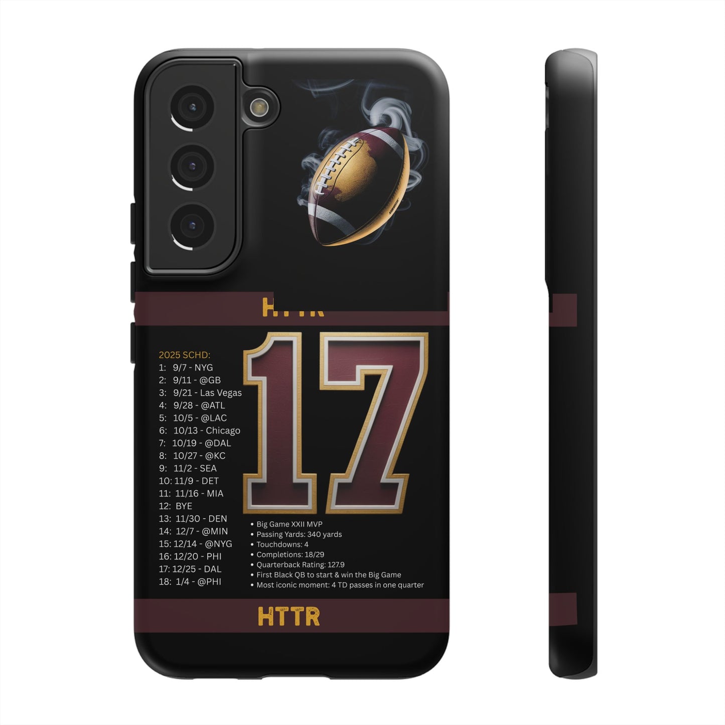 Washington Football Tough Cell Phone Case Cover for Apple iPhone Samsung Galaxy, Google Pixel, Sports Lover Gift, Team Spirit Accessory, Unique Phone Cover, Game Day Case Design, Retro Legends DC Sports HTTR Fan Merchandise