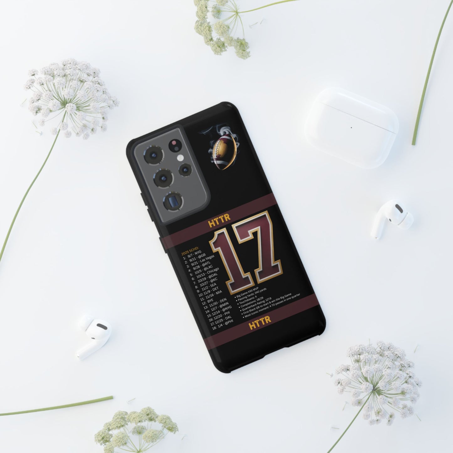 Washington Football Tough Cell Phone Case Cover for Apple iPhone Samsung Galaxy, Google Pixel, Sports Lover Gift, Team Spirit Accessory, Unique Phone Cover, Game Day Case Design, Retro Legends DC Sports HTTR Fan Merchandise