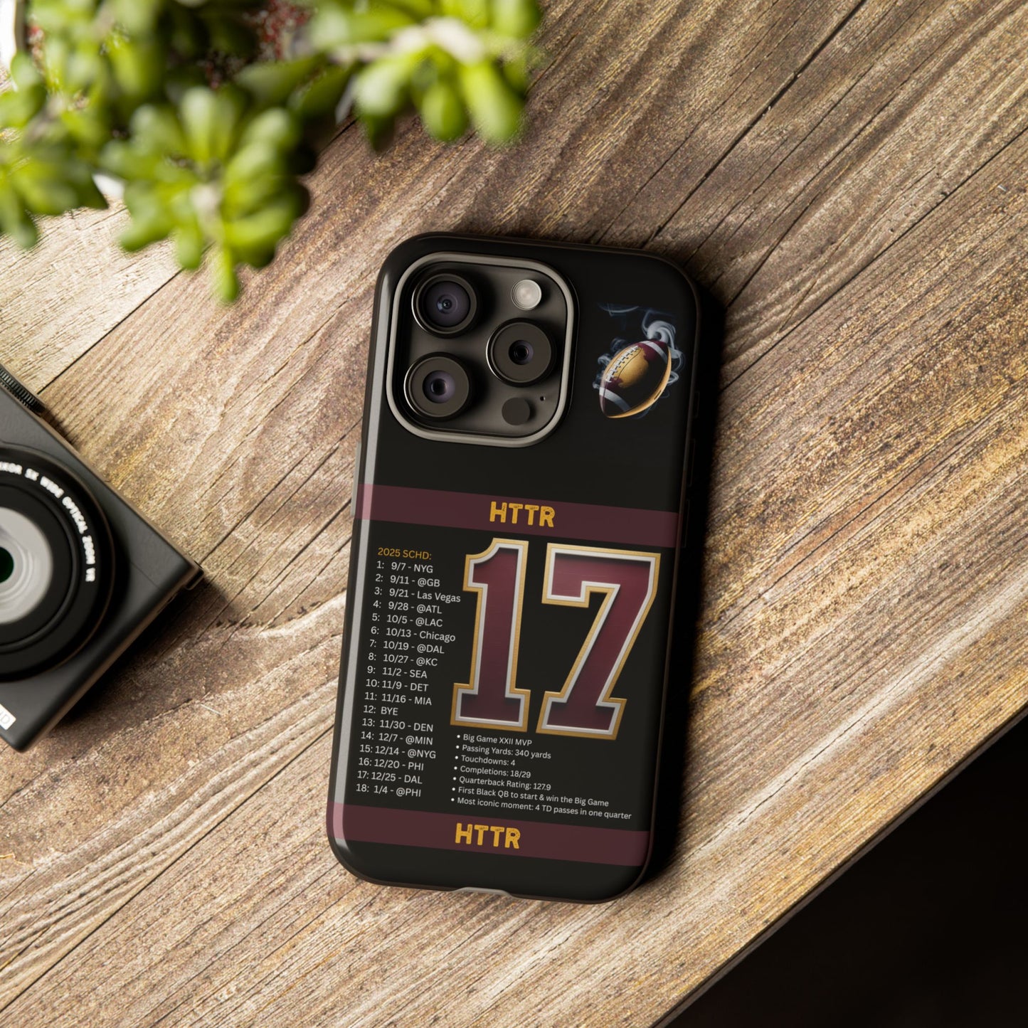 Washington Football Tough Cell Phone Case Cover for Apple iPhone Samsung Galaxy, Google Pixel, Sports Lover Gift, Team Spirit Accessory, Unique Phone Cover, Game Day Case Design, Retro Legends DC Sports HTTR Fan Merchandise