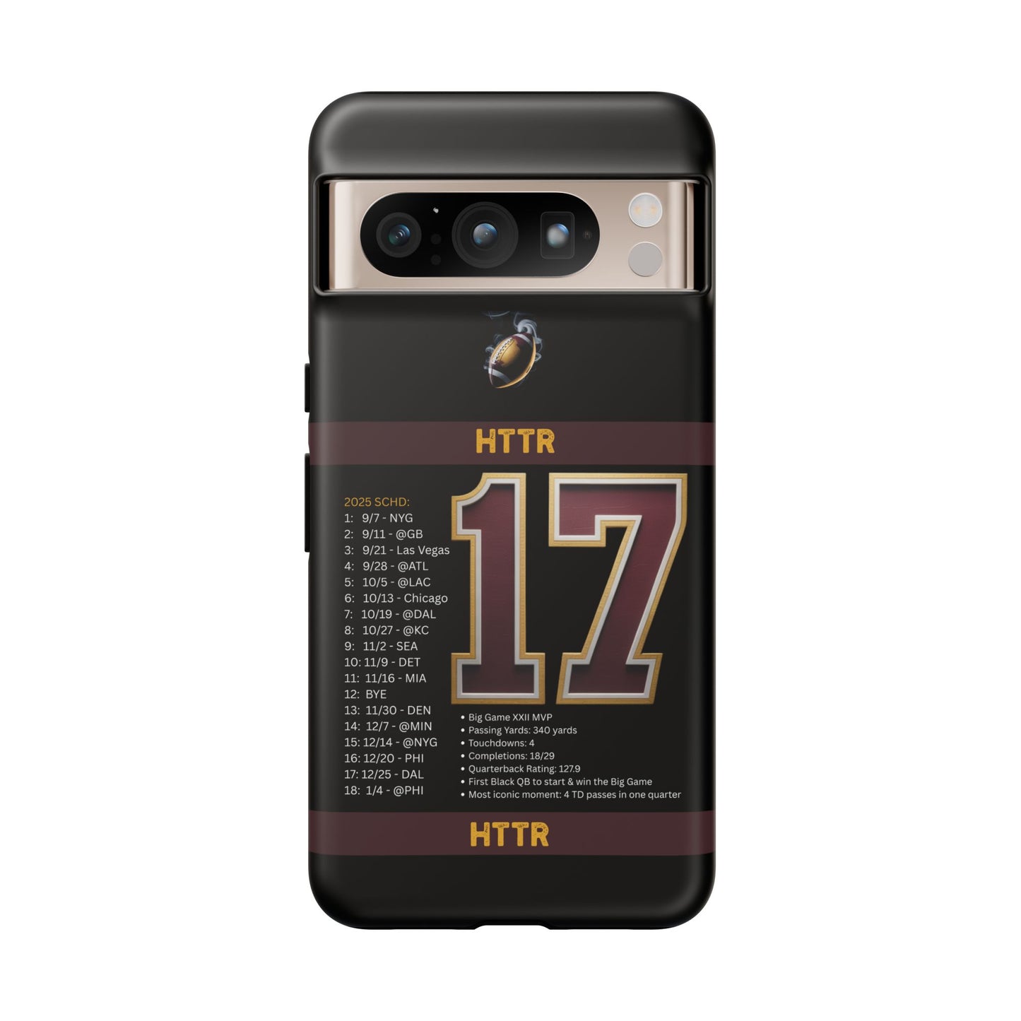 Washington Football Tough Cell Phone Case Cover for Apple iPhone Samsung Galaxy, Google Pixel, Sports Lover Gift, Team Spirit Accessory, Unique Phone Cover, Game Day Case Design, Retro Legends DC Sports HTTR Fan Merchandise
