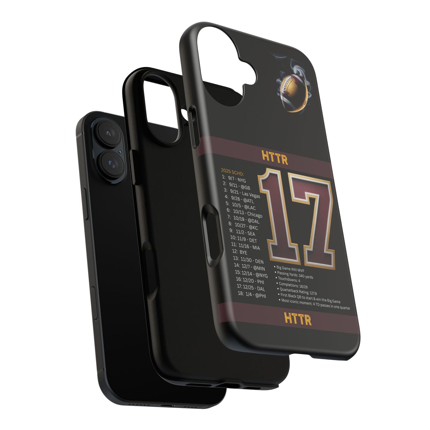 Washington Football Tough Cell Phone Case Cover for Apple iPhone Samsung Galaxy, Google Pixel, Sports Lover Gift, Team Spirit Accessory, Unique Phone Cover, Game Day Case Design, Retro Legends DC Sports HTTR Fan Merchandise