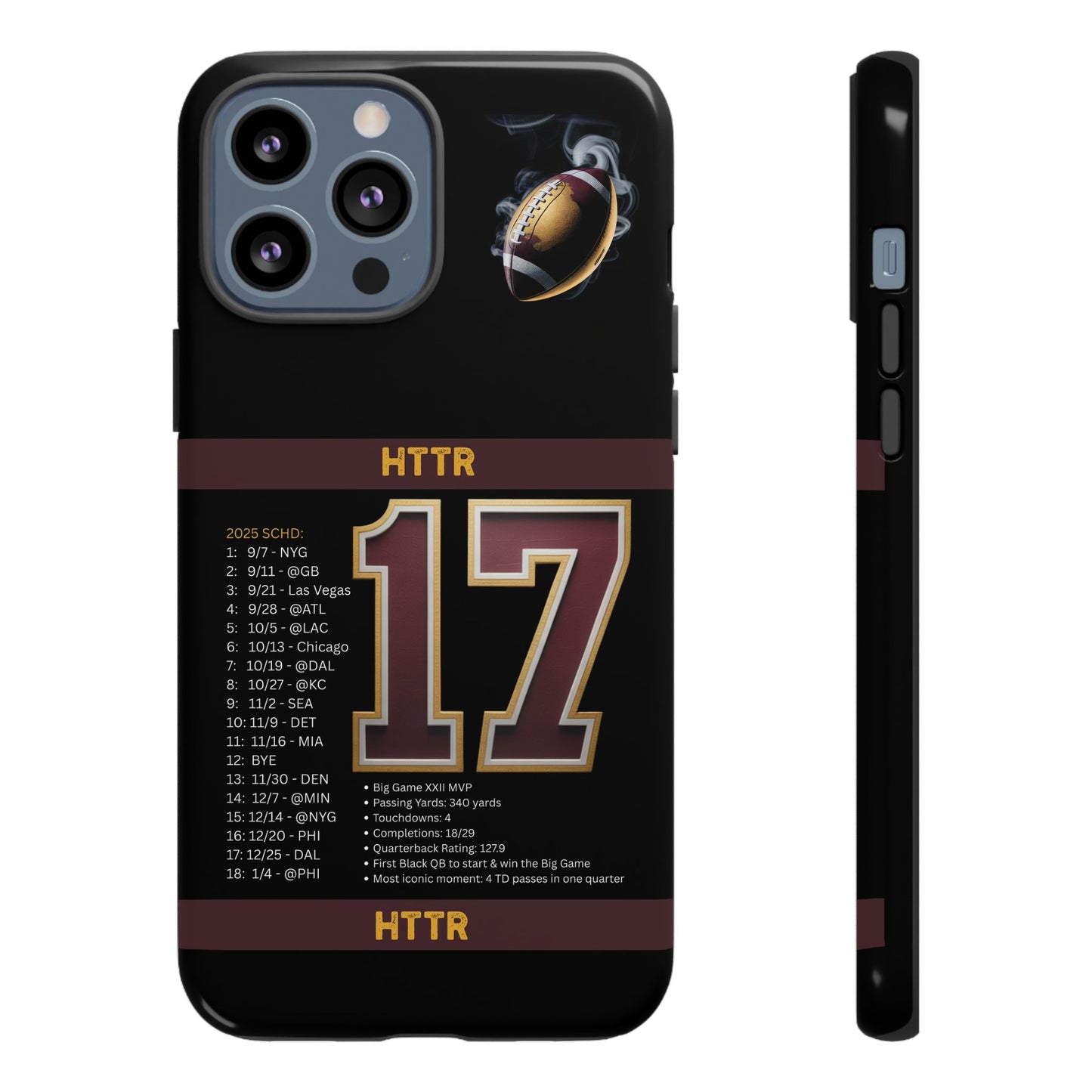 Washington Football Tough Cell Phone Case Cover for Apple iPhone Samsung Galaxy, Google Pixel, Sports Lover Gift, Team Spirit Accessory, Unique Phone Cover, Game Day Case Design, Retro Legends DC Sports HTTR Fan Merchandise