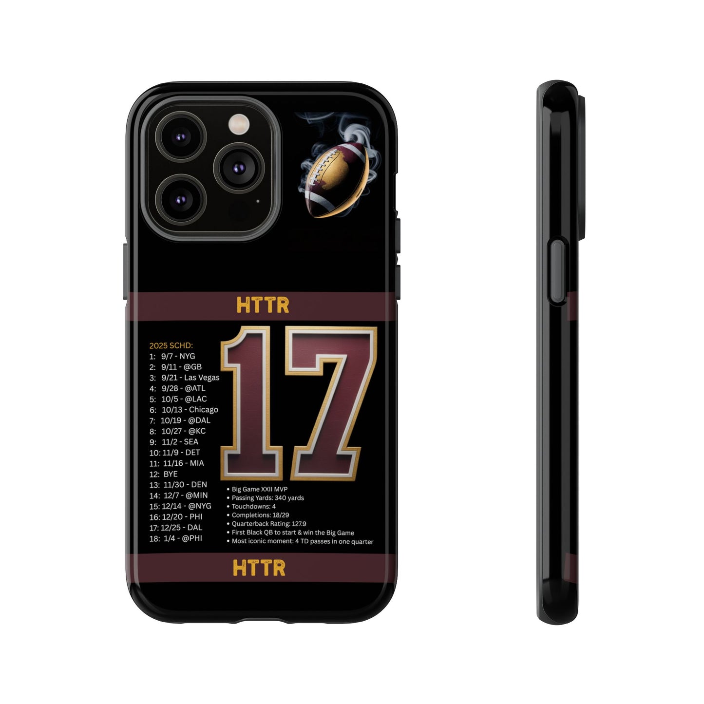 Washington Football Tough Cell Phone Case Cover for Apple iPhone Samsung Galaxy, Google Pixel, Sports Lover Gift, Team Spirit Accessory, Unique Phone Cover, Game Day Case Design, Retro Legends DC Sports HTTR Fan Merchandise