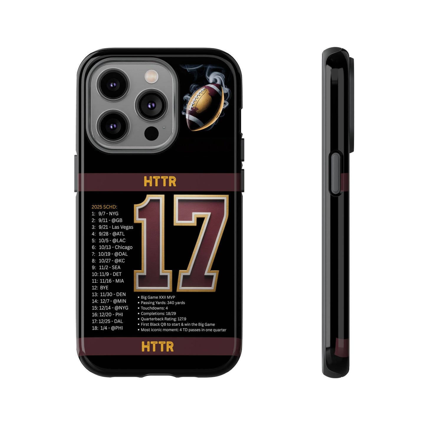 Washington Football Tough Cell Phone Case Cover for Apple iPhone Samsung Galaxy, Google Pixel, Sports Lover Gift, Team Spirit Accessory, Unique Phone Cover, Game Day Case Design, Retro Legends DC Sports HTTR Fan Merchandise