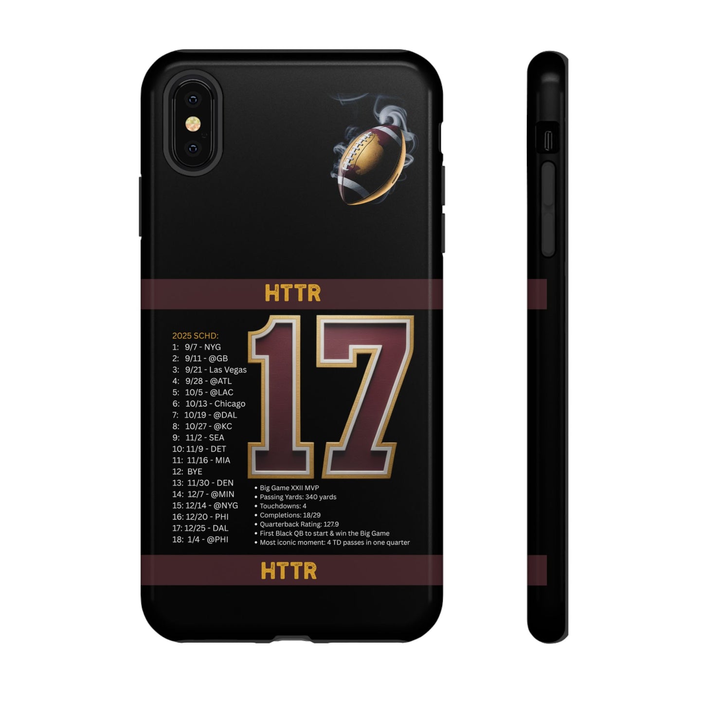 Washington Football Tough Cell Phone Case Cover for Apple iPhone Samsung Galaxy, Google Pixel, Sports Lover Gift, Team Spirit Accessory, Unique Phone Cover, Game Day Case Design, Retro Legends DC Sports HTTR Fan Merchandise