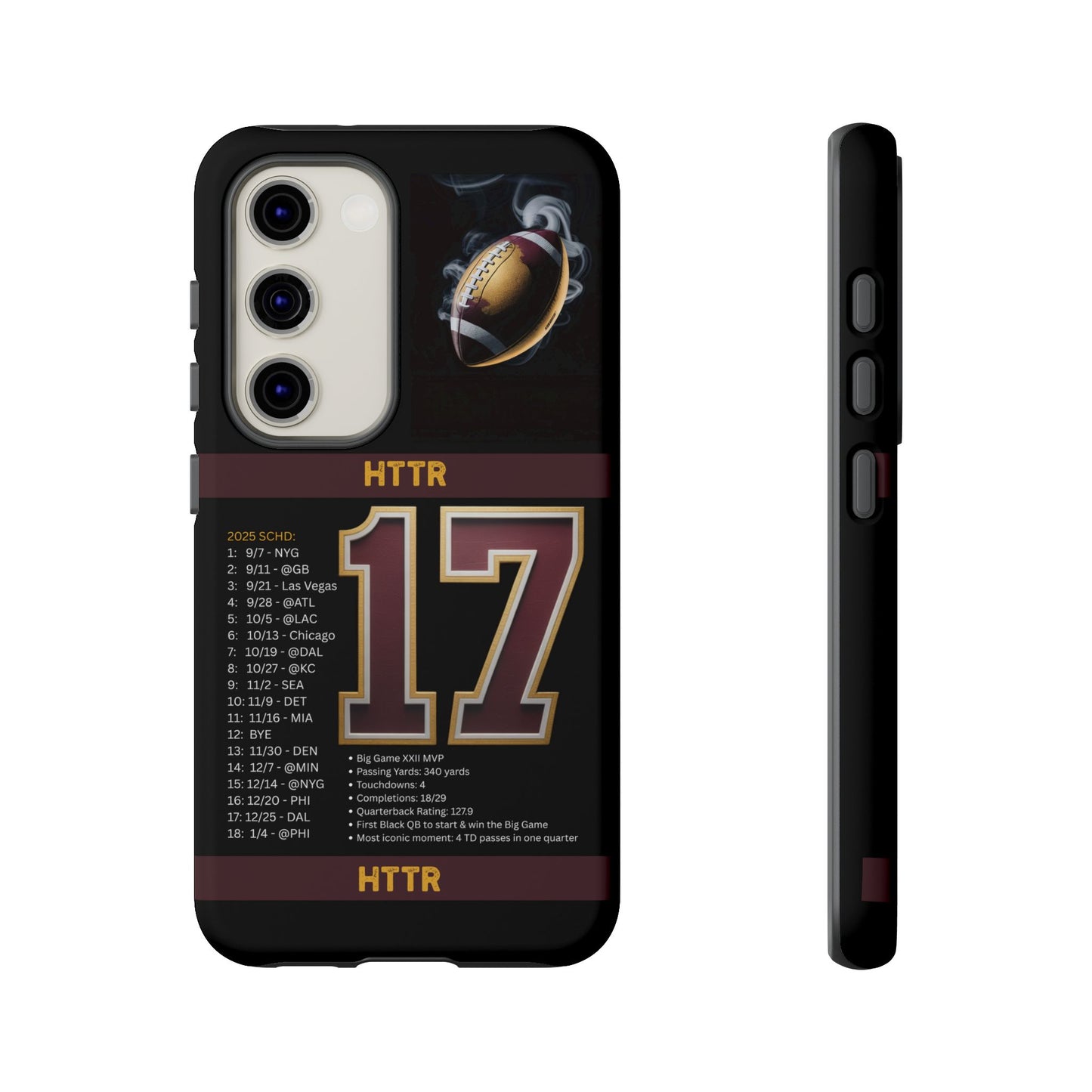 Washington Football Tough Cell Phone Case Cover for Apple iPhone Samsung Galaxy, Google Pixel, Sports Lover Gift, Team Spirit Accessory, Unique Phone Cover, Game Day Case Design, Retro Legends DC Sports HTTR Fan Merchandise