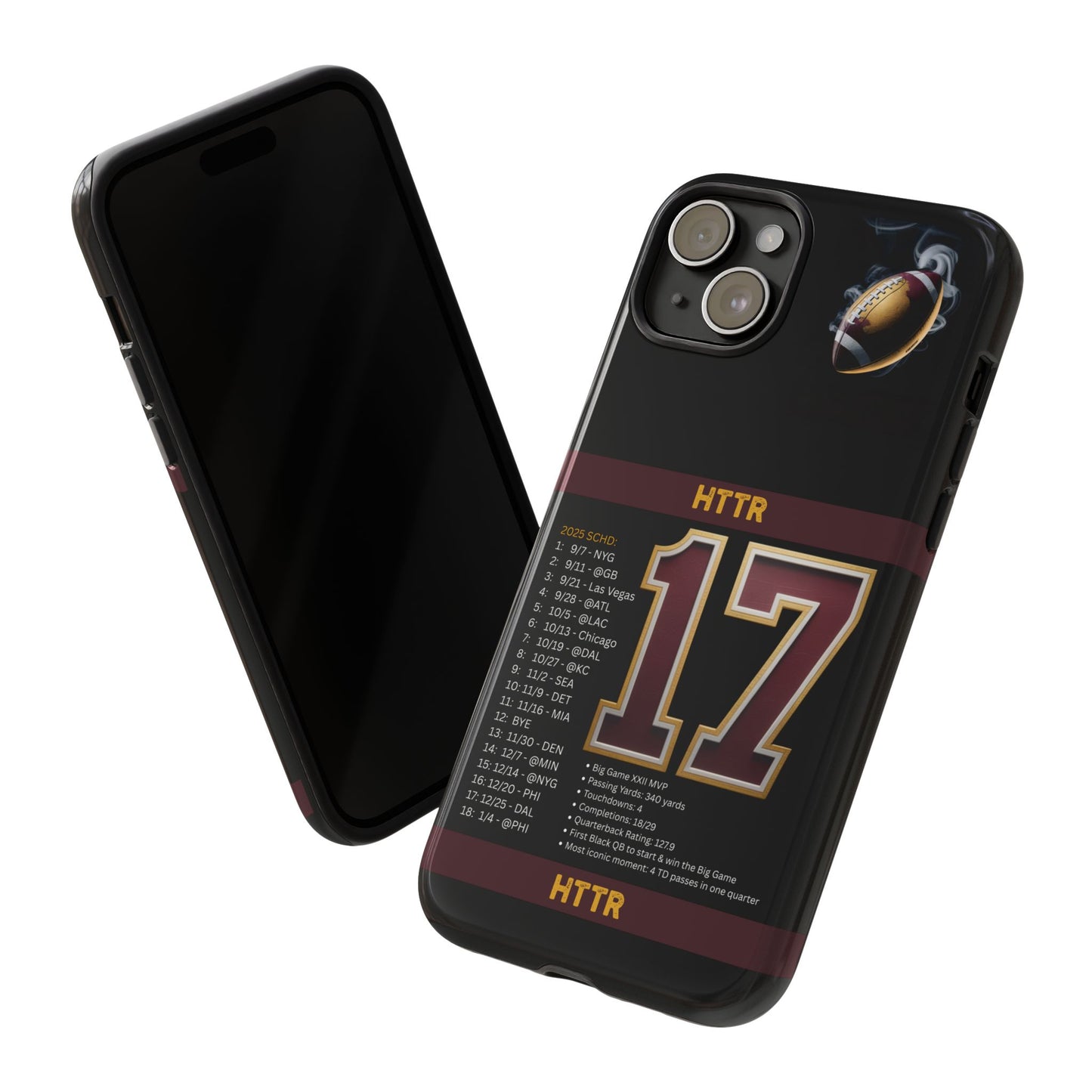 Washington Football Tough Cell Phone Case Cover for Apple iPhone Samsung Galaxy, Google Pixel, Sports Lover Gift, Team Spirit Accessory, Unique Phone Cover, Game Day Case Design, Retro Legends DC Sports HTTR Fan Merchandise