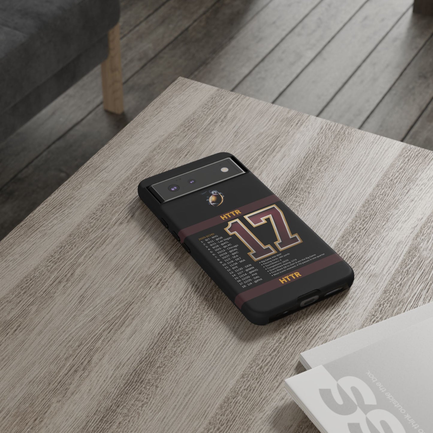Washington Football Tough Cell Phone Case Cover for Apple iPhone Samsung Galaxy, Google Pixel, Sports Lover Gift, Team Spirit Accessory, Unique Phone Cover, Game Day Case Design, Retro Legends DC Sports HTTR Fan Merchandise