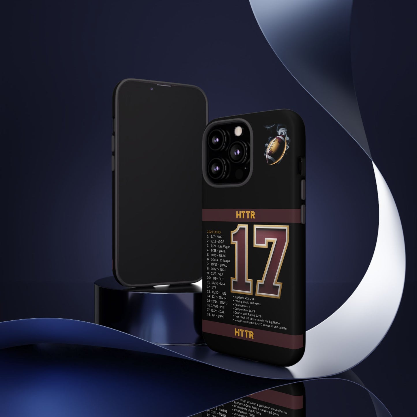 Washington Football Tough Cell Phone Case Cover for Apple iPhone Samsung Galaxy, Google Pixel, Sports Lover Gift, Team Spirit Accessory, Unique Phone Cover, Game Day Case Design, Retro Legends DC Sports HTTR Fan Merchandise