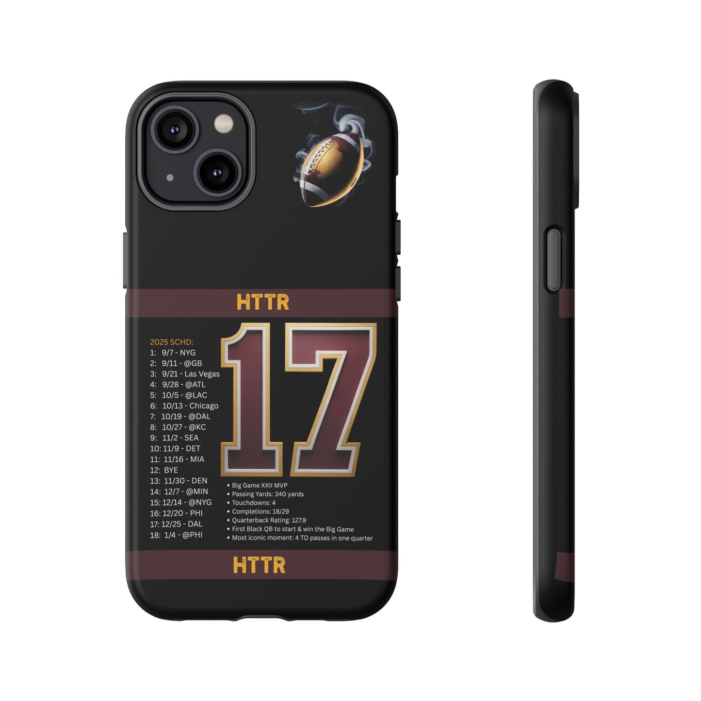 Washington Football Tough Cell Phone Case Cover for Apple iPhone Samsung Galaxy, Google Pixel, Sports Lover Gift, Team Spirit Accessory, Unique Phone Cover, Game Day Case Design, Retro Legends DC Sports HTTR Fan Merchandise