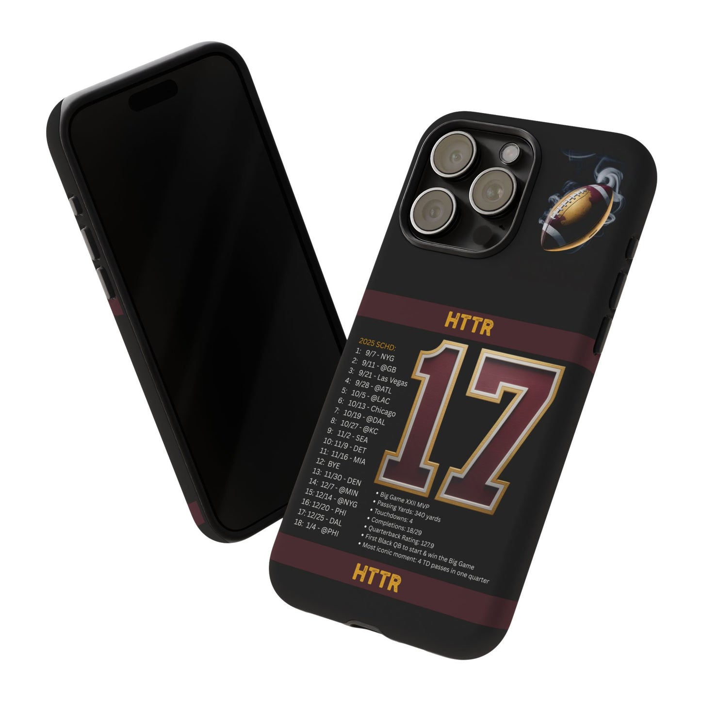 Washington Football Tough Cell Phone Case Cover for Apple iPhone Samsung Galaxy, Google Pixel, Sports Lover Gift, Team Spirit Accessory, Unique Phone Cover, Game Day Case Design, Retro Legends DC Sports HTTR Fan Merchandise