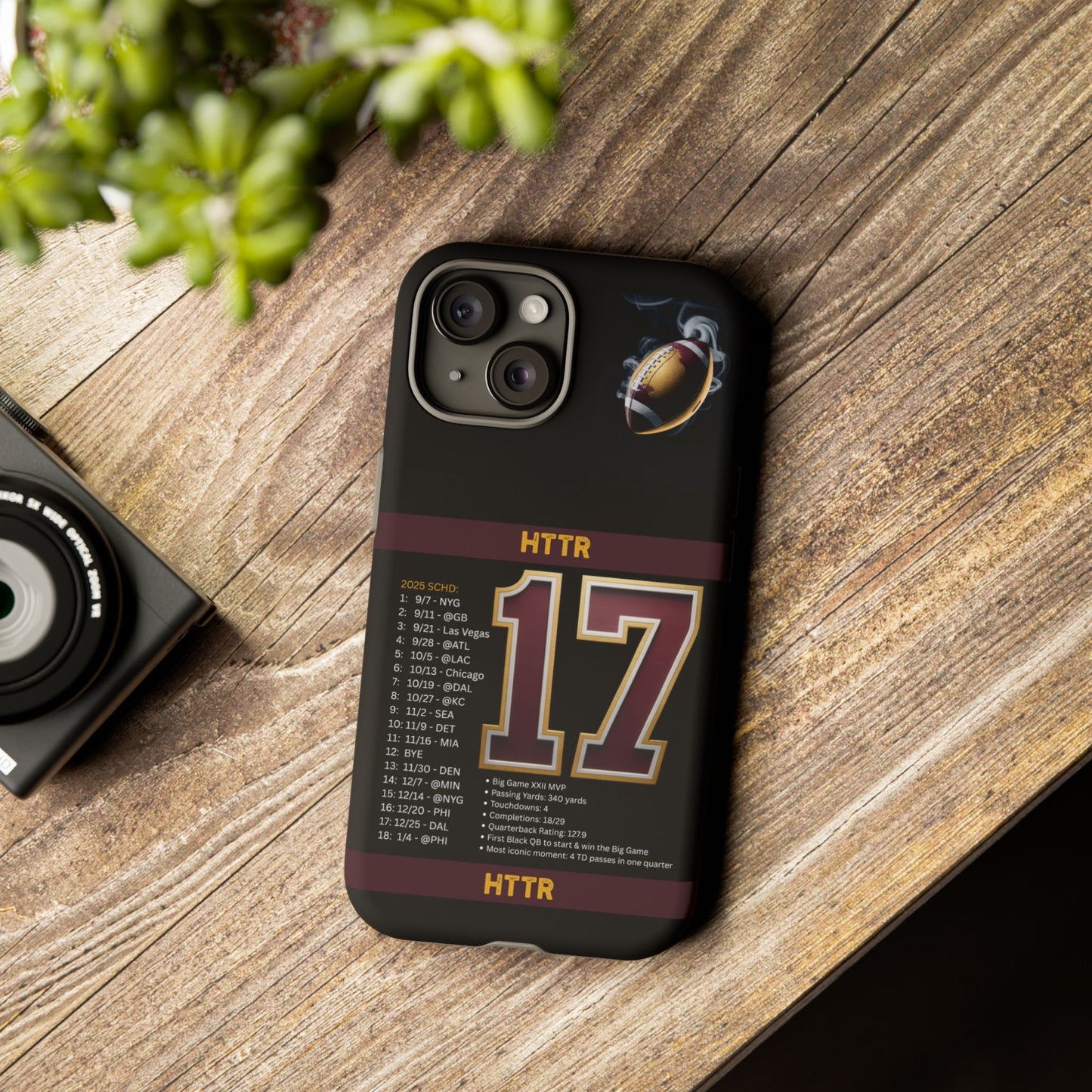 Washington Football Tough Cell Phone Case Cover for Apple iPhone Samsung Galaxy, Google Pixel, Sports Lover Gift, Team Spirit Accessory, Unique Phone Cover, Game Day Case Design, Retro Legends DC Sports HTTR Fan Merchandise