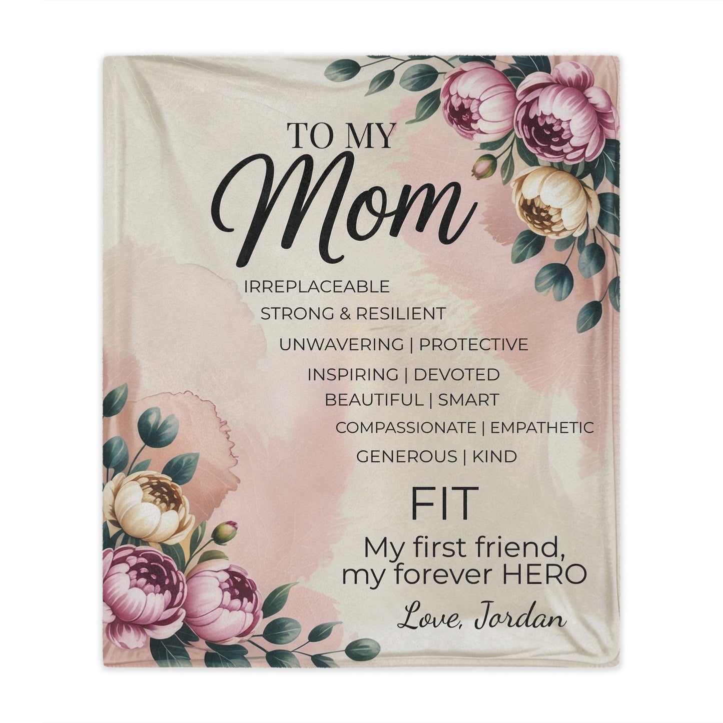 Personalized "To My Mom" Blanket — A Heartfelt Mother's Day Gift from Her Child