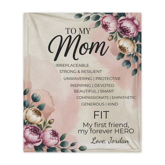 Personalized "To My Mom" Blanket — A Heartfelt Mother's Day Gift from Her Child
