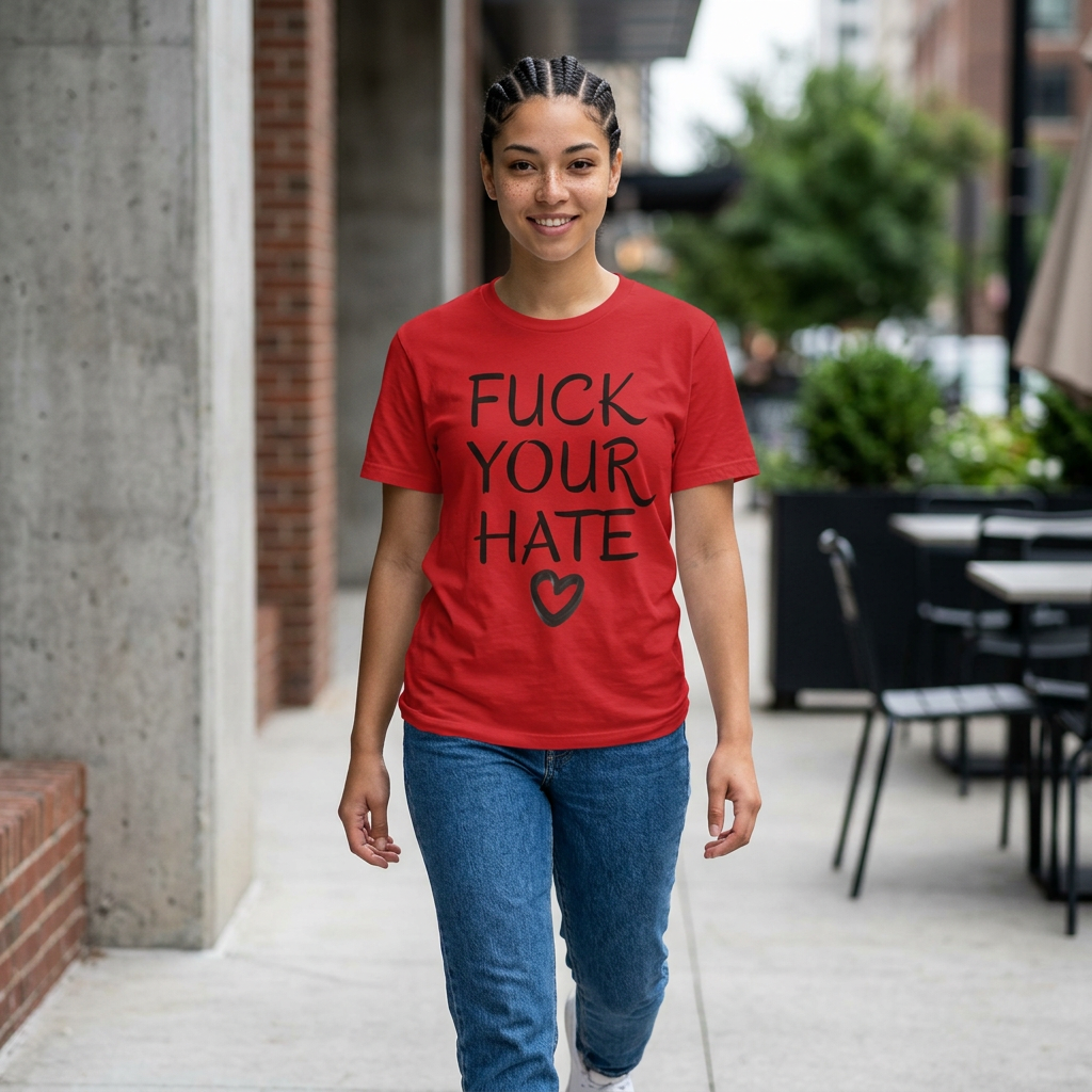 Premium feminist tee Bella Canvas love wins shirt lifestyle