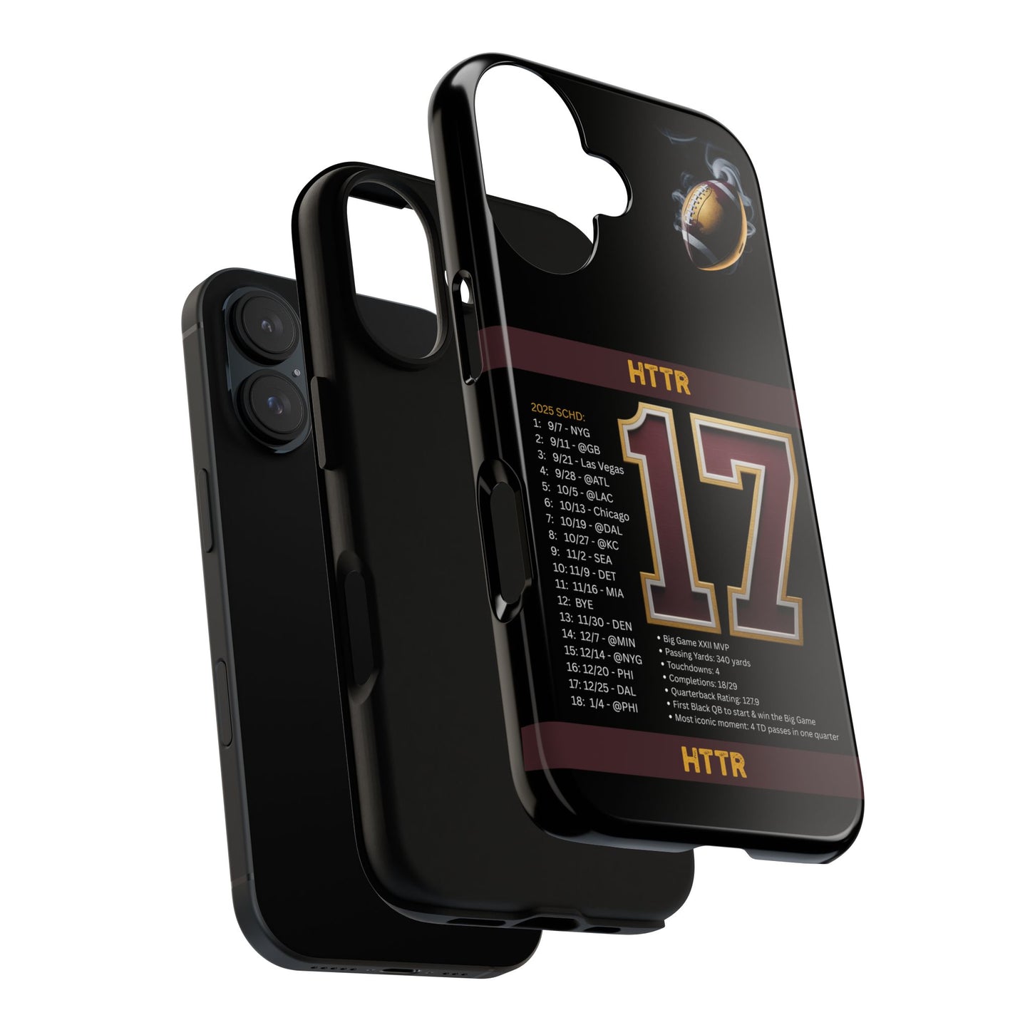 Washington Football Tough Cell Phone Case Cover for Apple iPhone Samsung Galaxy, Google Pixel, Sports Lover Gift, Team Spirit Accessory, Unique Phone Cover, Game Day Case Design, Retro Legends DC Sports HTTR Fan Merchandise