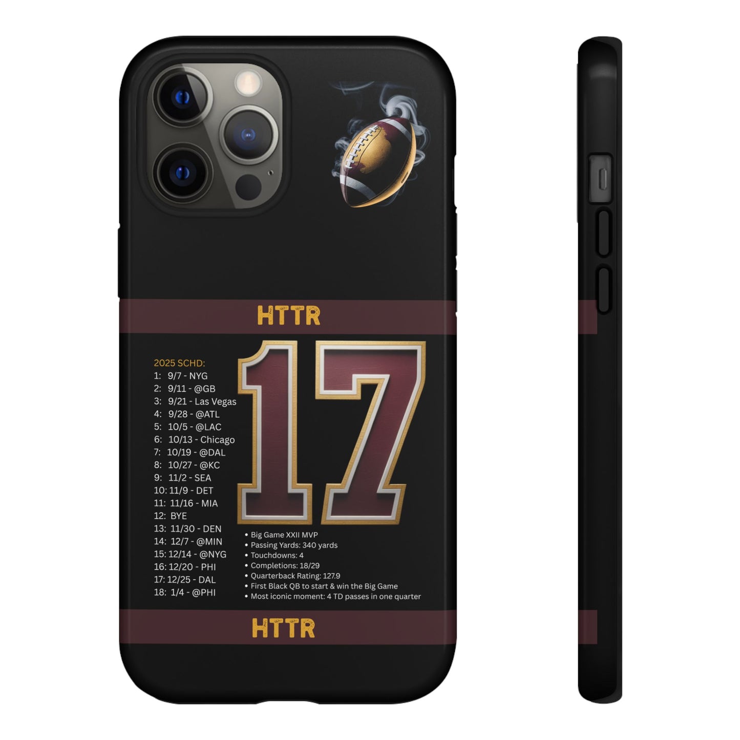 Washington Football Tough Cell Phone Case Cover for Apple iPhone Samsung Galaxy, Google Pixel, Sports Lover Gift, Team Spirit Accessory, Unique Phone Cover, Game Day Case Design, Retro Legends DC Sports HTTR Fan Merchandise